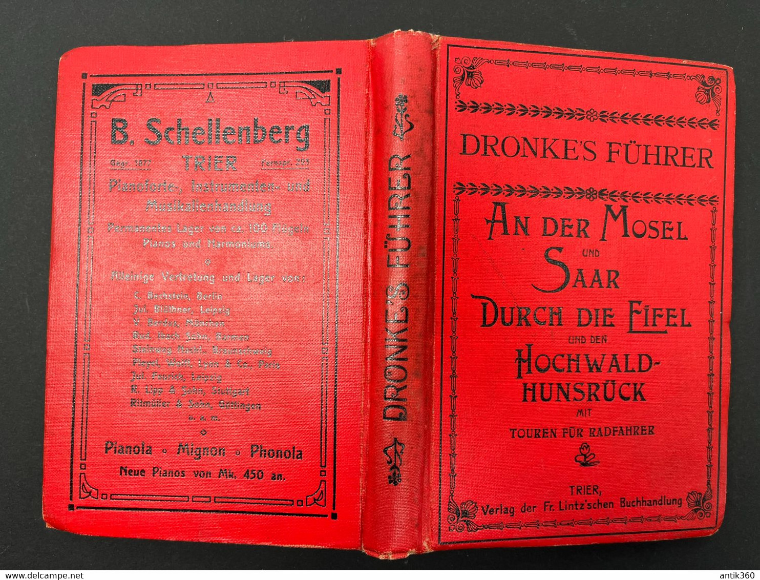 Ancien Guide DRONKE'S FÜHRER AN DER MOSEL UND SAAR DURCH DIE EIFEL UND DEN HOCHWALD HUNSRUCK - Sin Clasificación