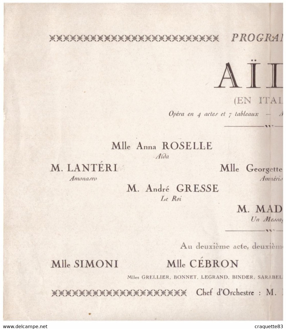 PROGRAMME-"LE PROBLEME DE LA VIE CHERE AU TEMPS DE MONNA VANNA"  GUIDE....ALLEZ-VOUS-EN, MANGEZ!...  6 Juin 1929 - Programmes