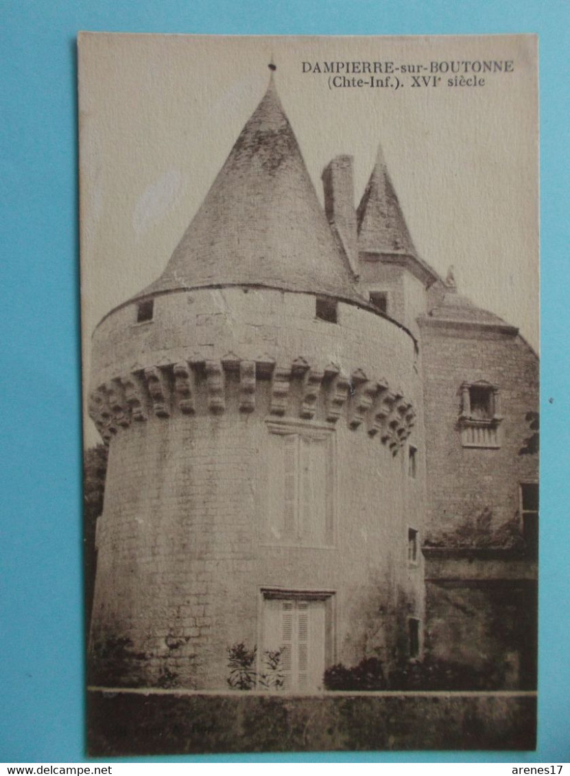 17 : DAMPIERRE Sur BOUTONNE , Le CHATEAU   ,C.P.A.,en Bon état - Dampierre-sur-Boutonne
