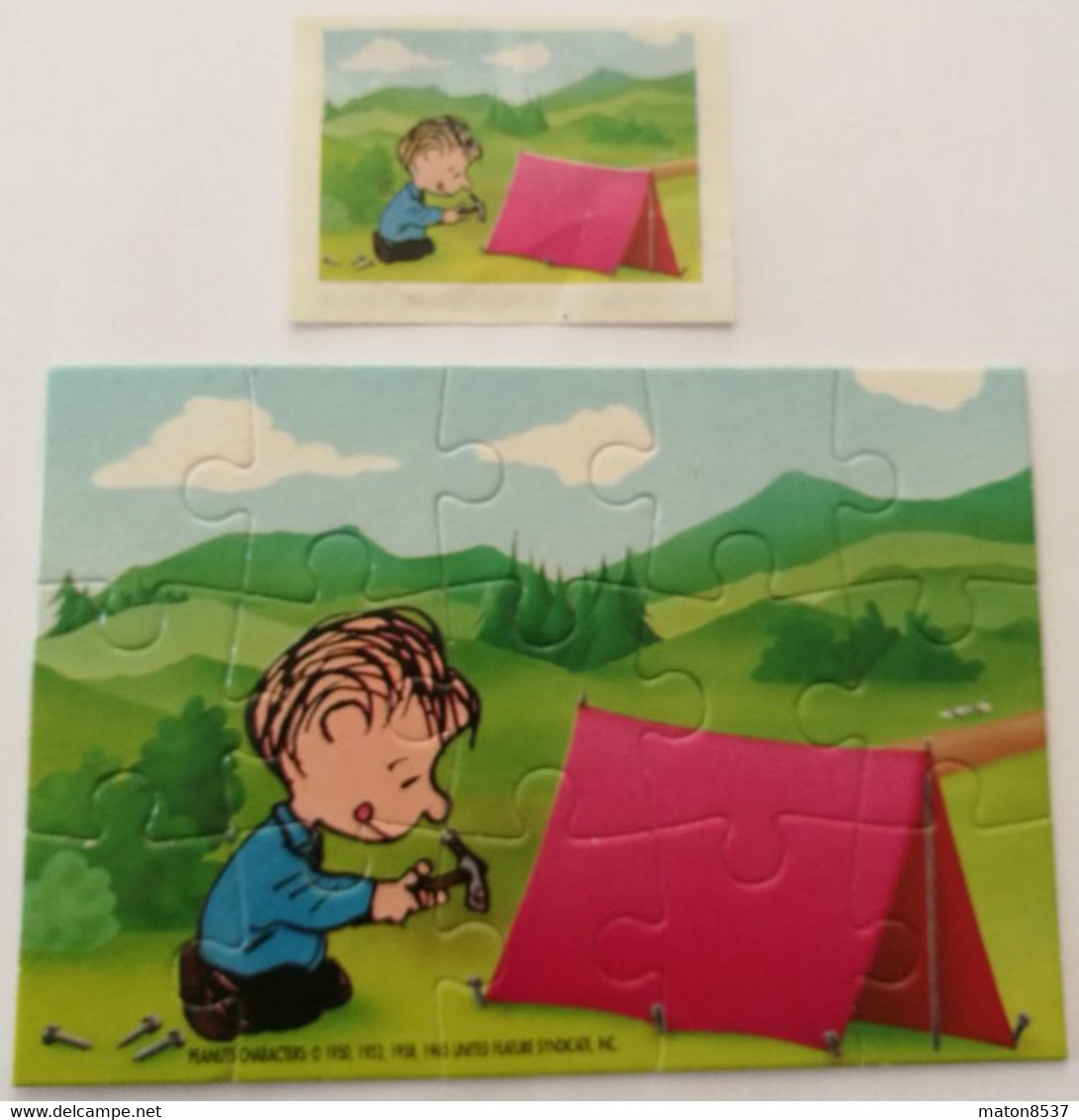 Kinder : Peanuts - Camping 1993 - Linus + BPZ - Puzzles