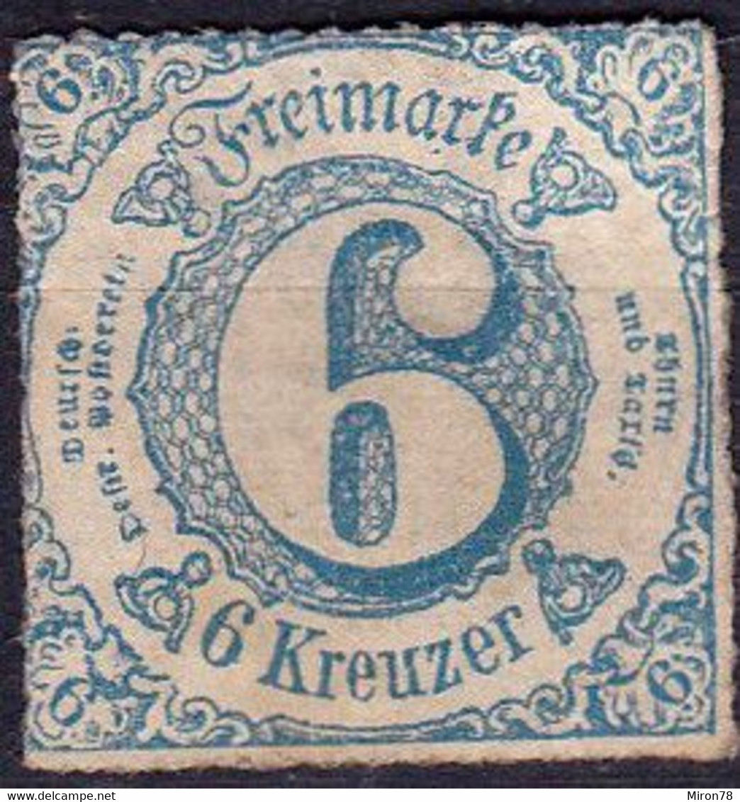 StampThurn And Taxis 1865-67 6kr  Mint Lot117 - Ungebraucht
