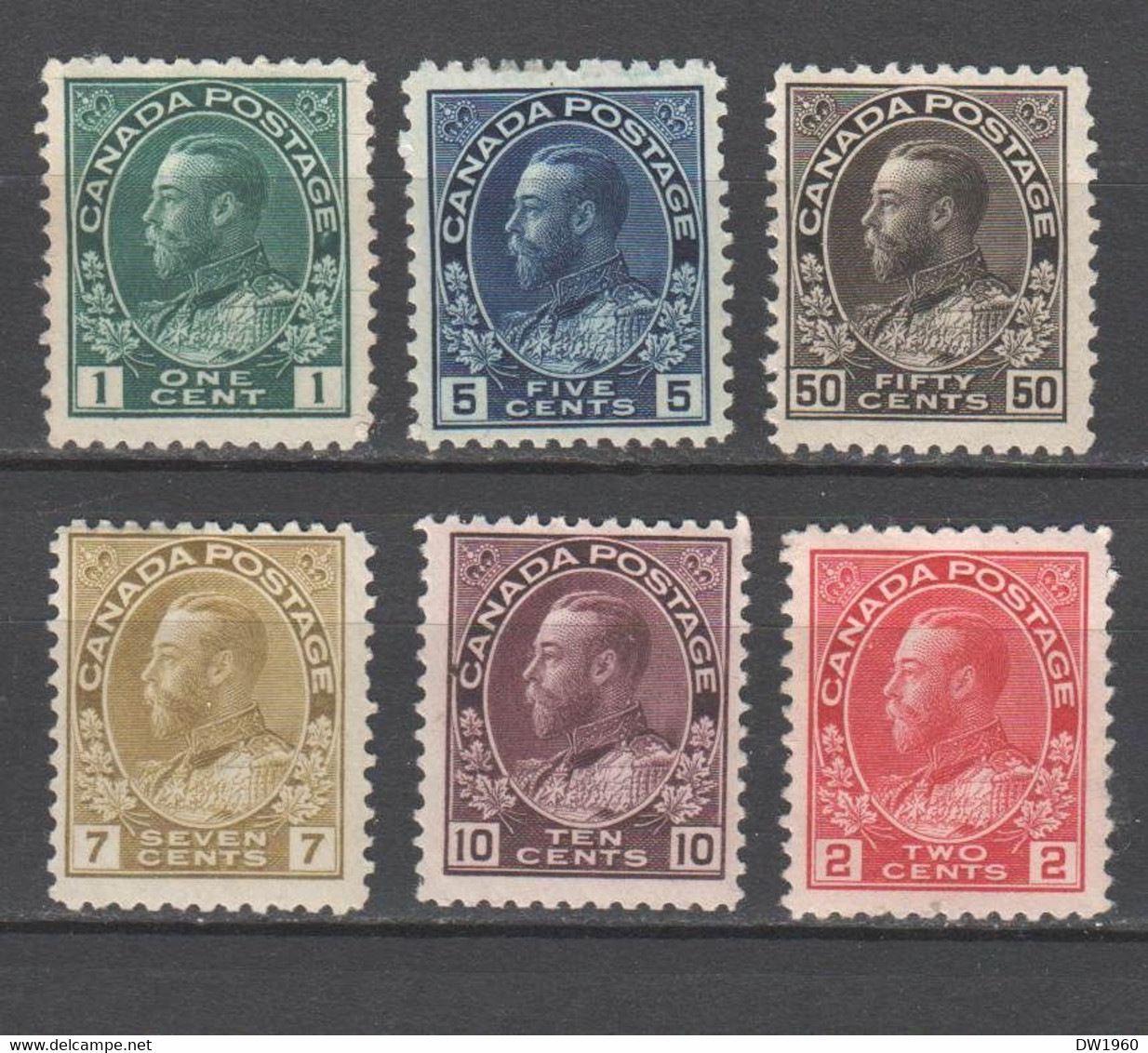 Kanada , 1911-18 , 6 Ungebrauchte Werte , Michel 1995 Ca 500 DM - Neufs