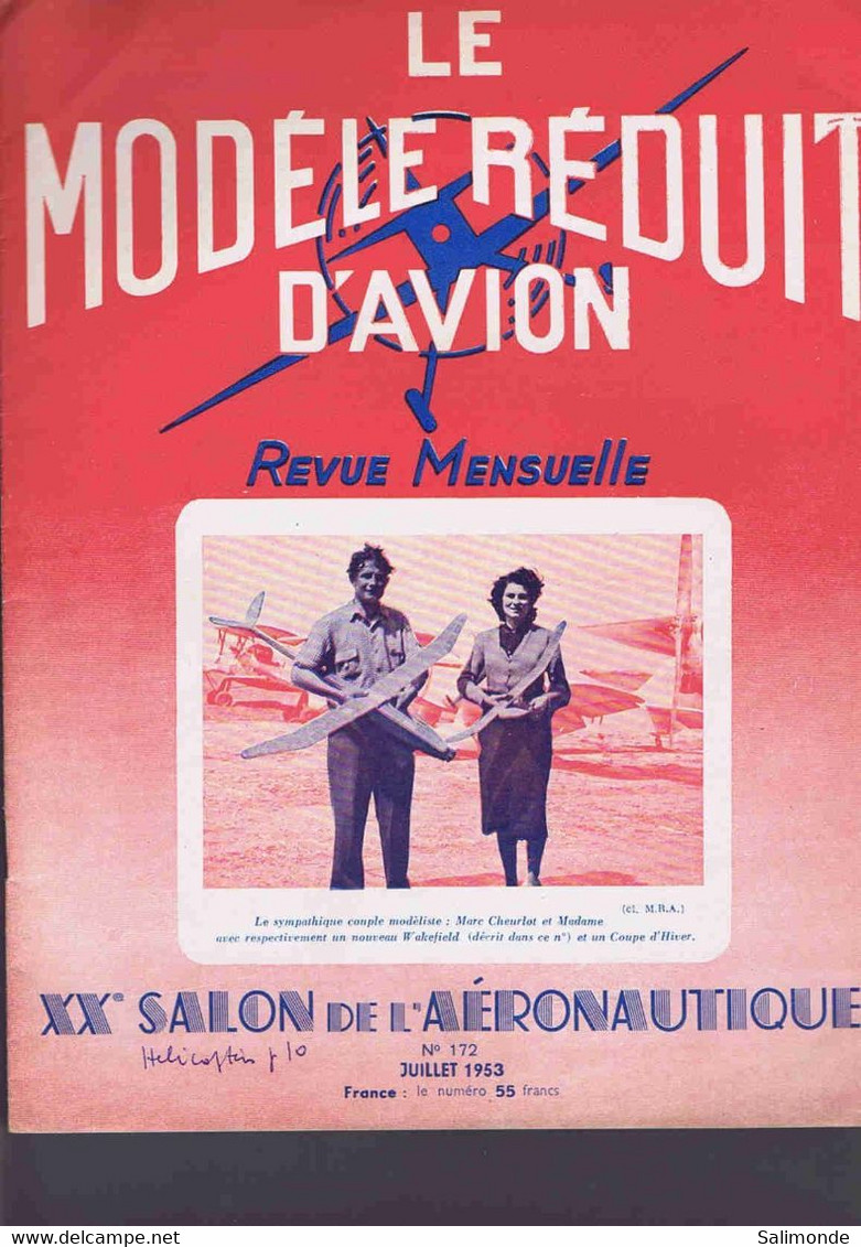 Le Modèle Réduit D'avion N°172. Année 1953 - Literatura & DVD