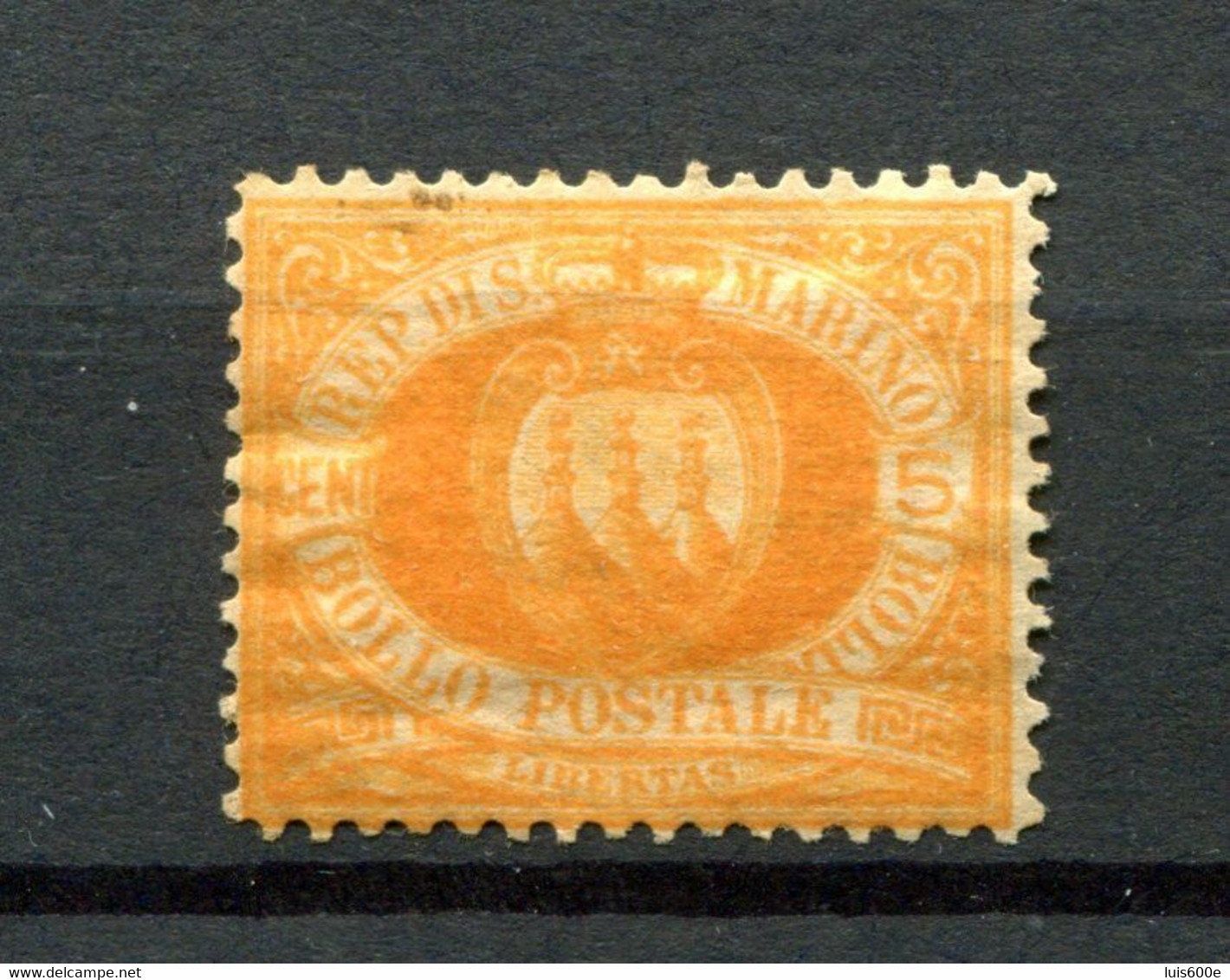 1877.SAN MARINO.YVERT 2*.NUEVO(MH).CATALOGO 140€ - Unused Stamps