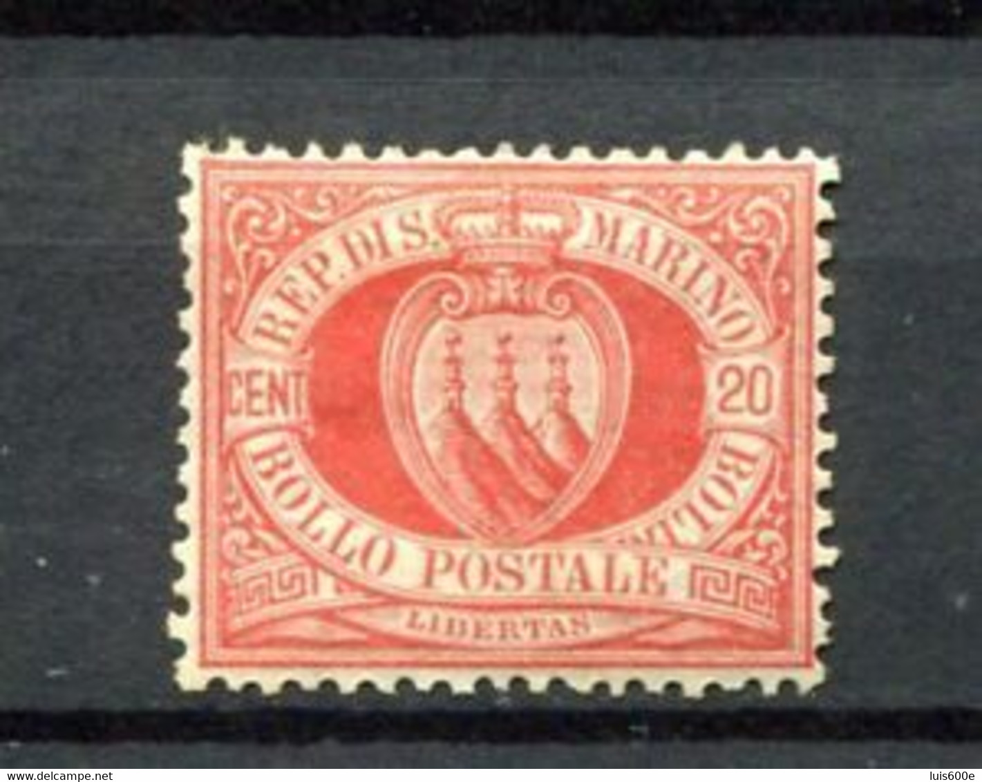 1877.SAN MARINO.YVERT 4*.NUEVO(MH).CATALOGO 28€ - Unused Stamps