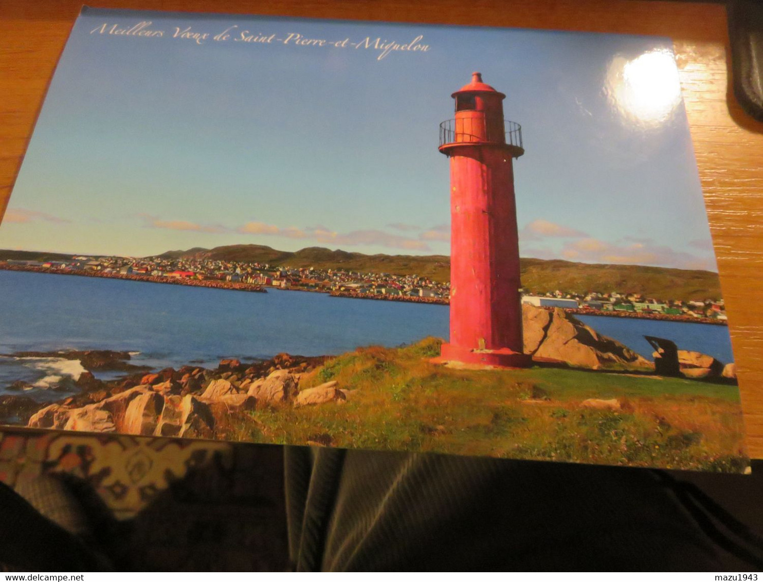 Carte Phare Ile Aux Marins Saint Pierre Et Miquelon - Lettres & Documents