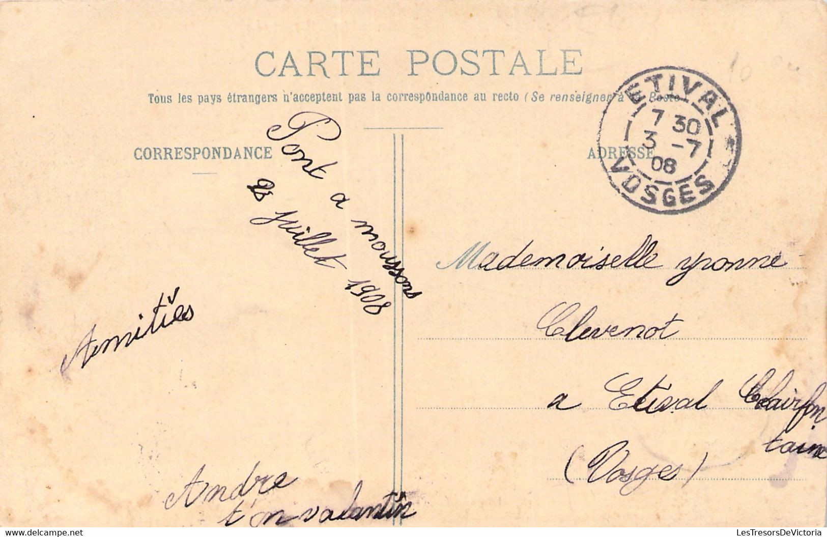 54 - PONT A MOUSSON - La Gare - Carte Postale Ancienne - Pont A Mousson