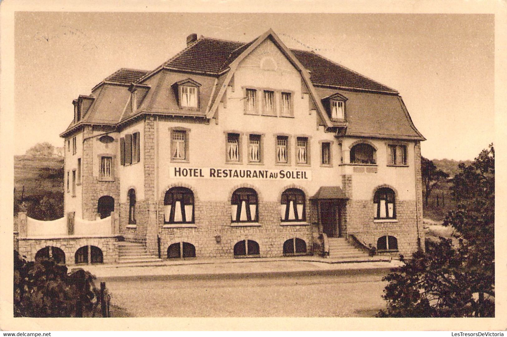 57 - VALMONT SAINT AVOLD - Hôtel Restaurant Au Soleil - Carte Postale Ancienne - Altri & Non Classificati