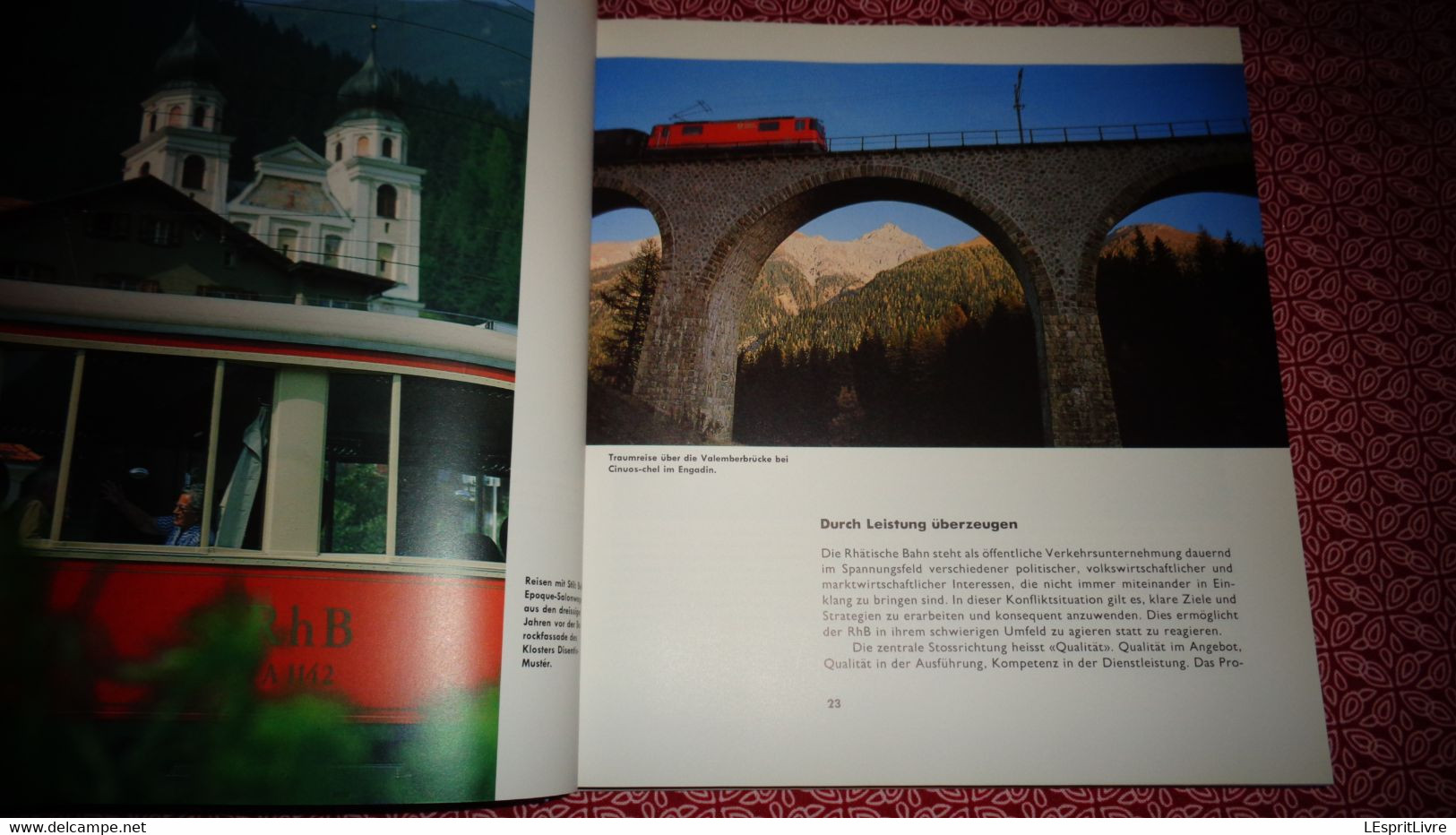 RHÄTISCHE BAHN RhB Switzerland Suisse Chemins De Fer Suisse Railway Swiss Eisenbahn Davos Arosa Churs CFF - Kunstdrukken