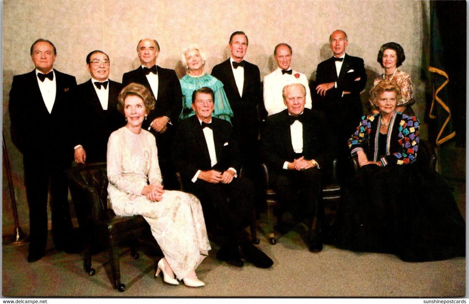 Gerald R Ford At Dediation Of His Presidential Museum With President And Nancy Reagan And More - Presidentes