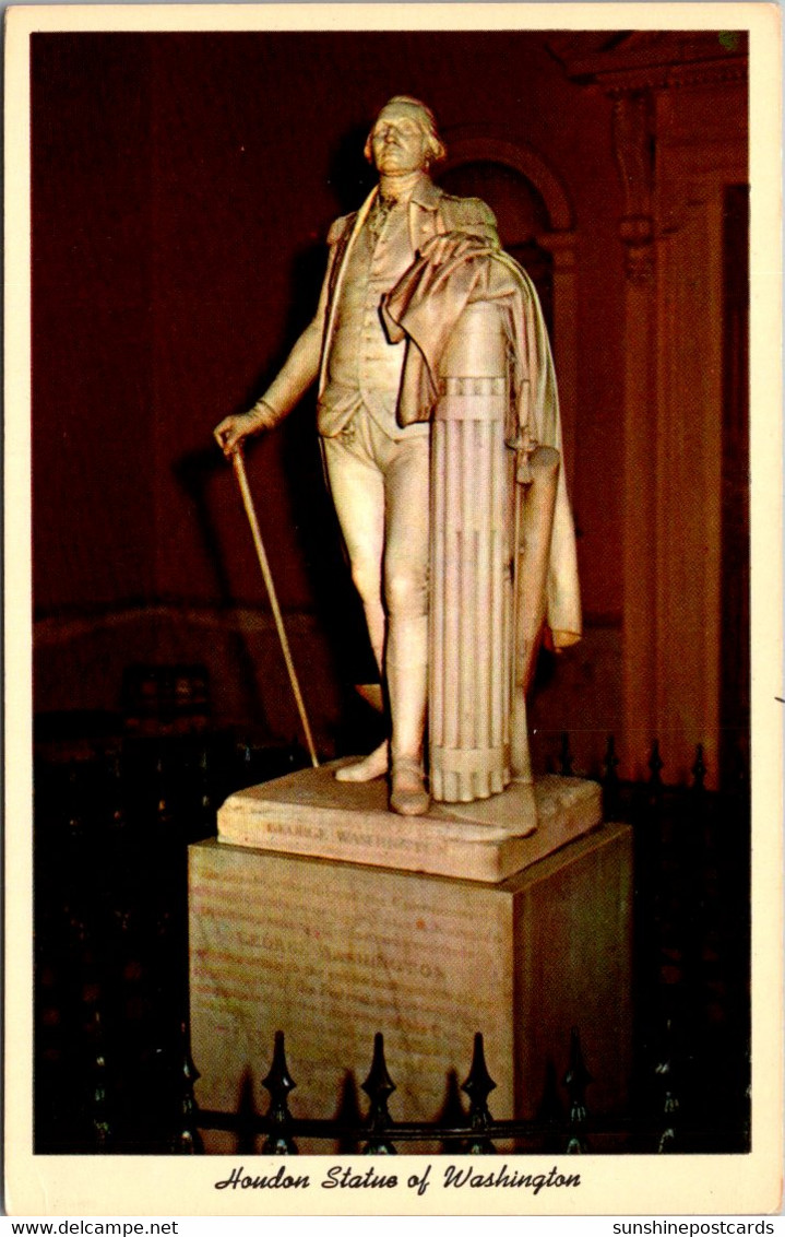 Houdon Statue Of Washington In Rotunda Of Capitol Building Richmond Virginia - Präsidenten