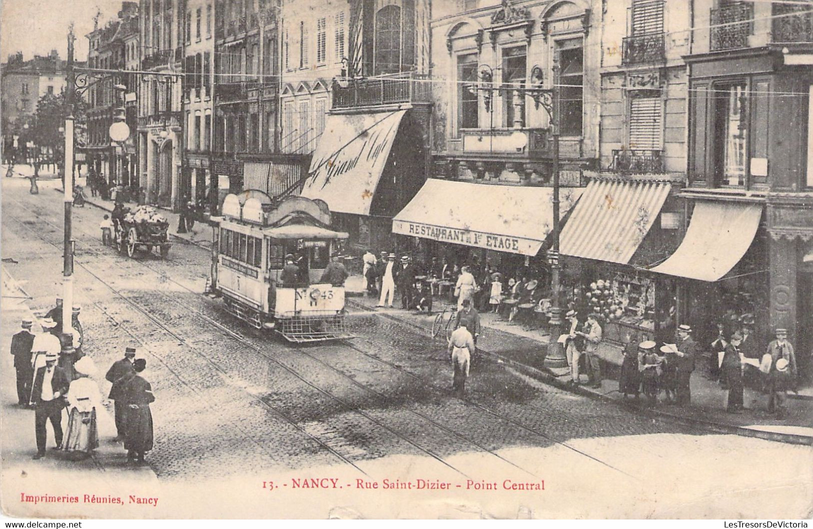 54 - NANCY - Rue Saint Dizier - Point Central - Tram - Carte Postale Ancienne - Nancy