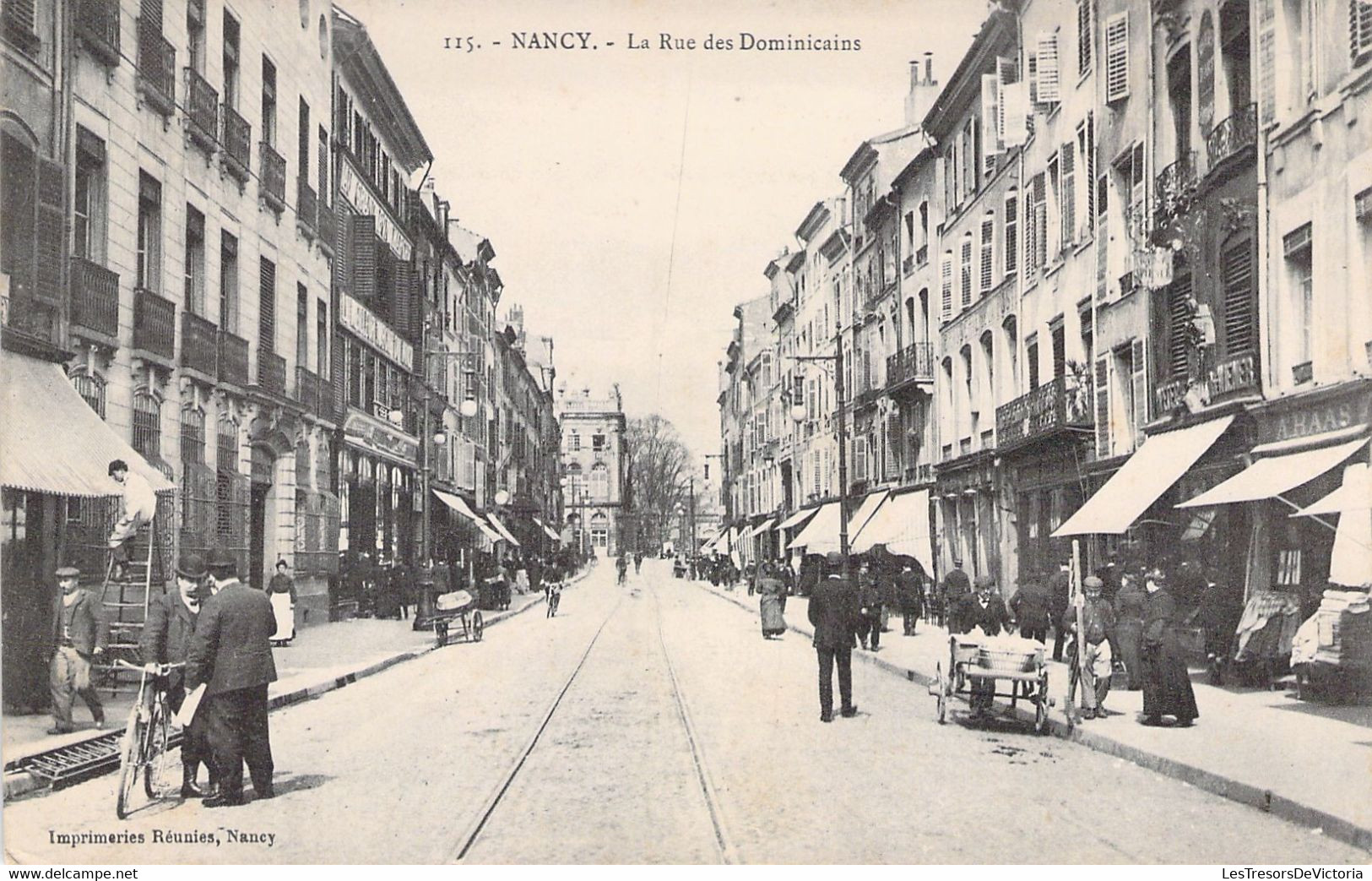 54 - NANCY - La Rue Des Dominicains - Carte Postale Ancienne - Nancy