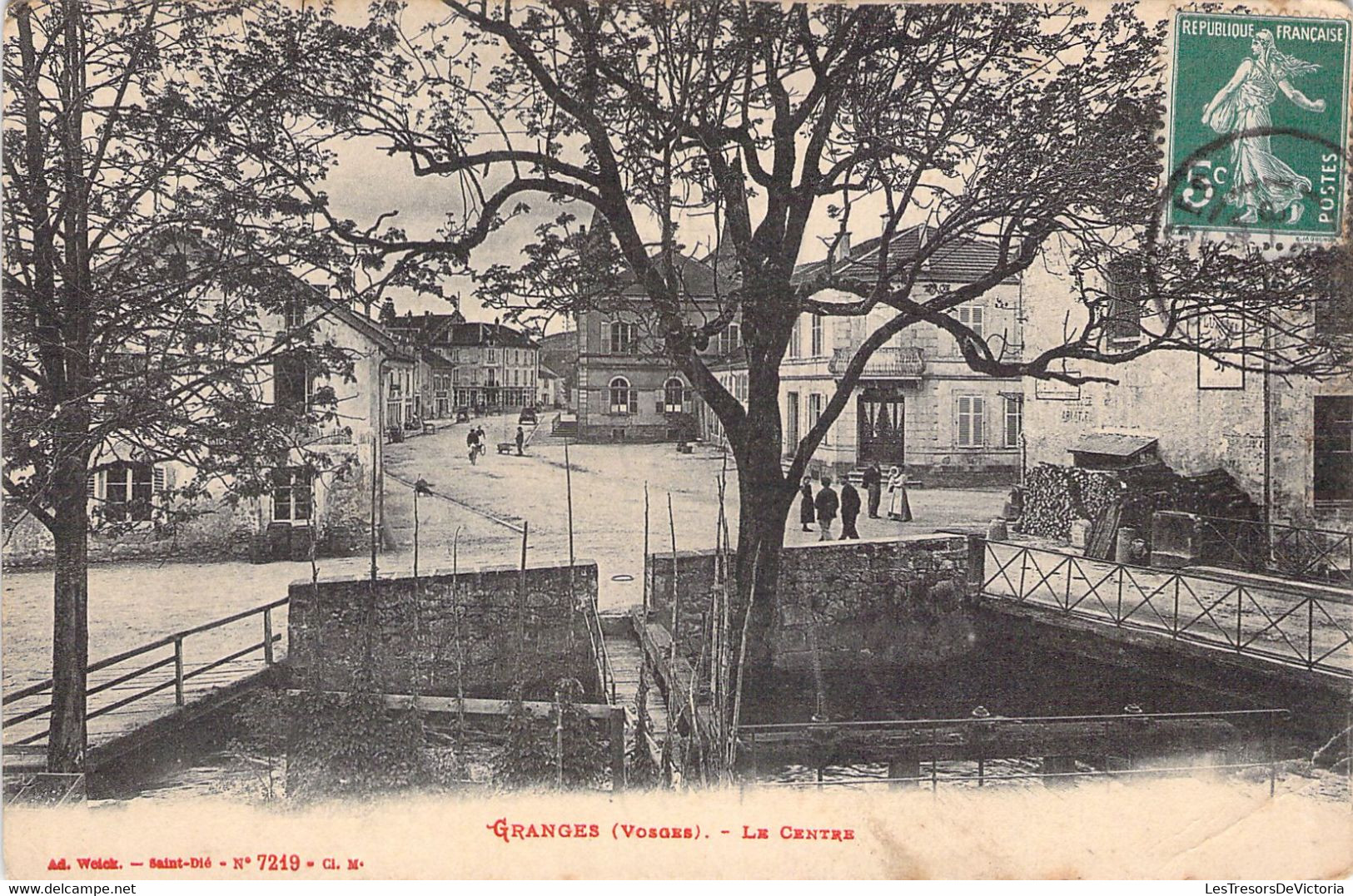 88 - GRANGES - Le Centre - Weck 7219 - Carte Postale Ancienne - Granges Sur Vologne