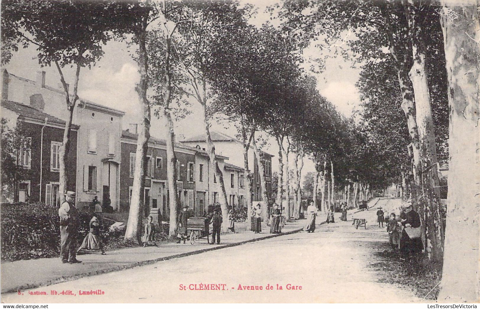 30 - SAINT CLEMENT - Avenue De La Gare - Carte Postale Ancienne - Autres & Non Classés