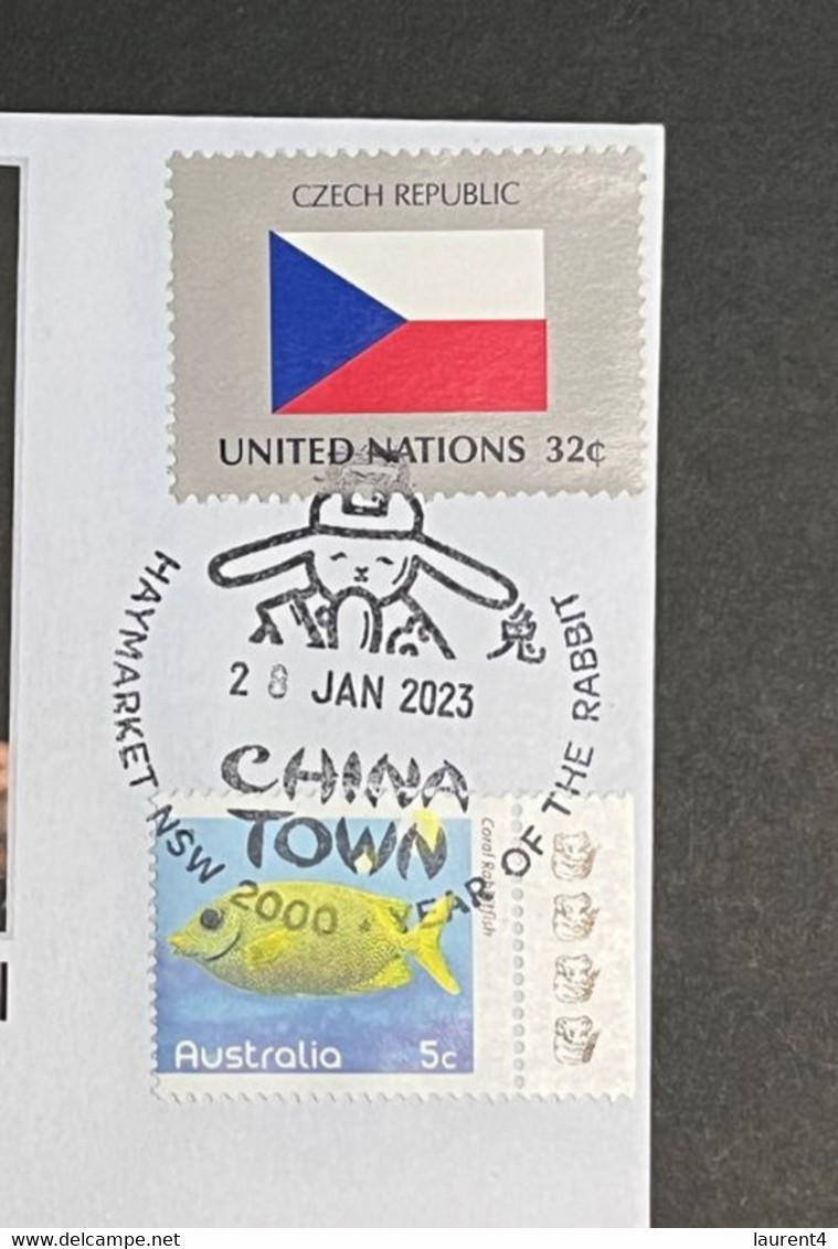 (1 Oø 43) Czech Republic Elect New President - With UN Czech Republic Flag Stamp - Petr Pavel - Other & Unclassified