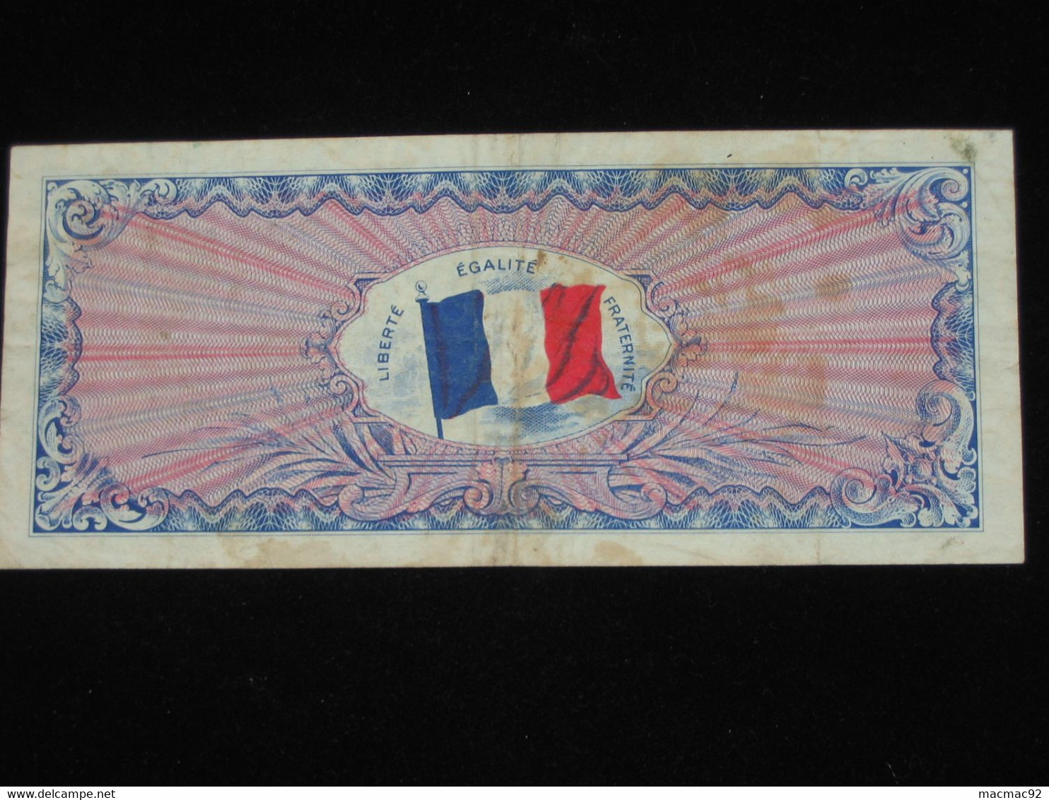 ASSEZ RARE Billet De Débarquement - 100 Francs DRAPEAU FRANCE 1944 - Sans Série    **** EN ACHAT IMMEDIAT **** - 1944 Flag/France