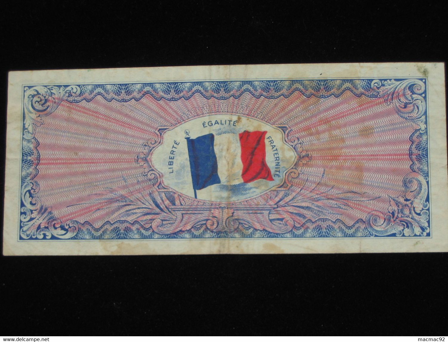 ASSEZ RARE Billet De Débarquement - 100 Francs DRAPEAU FRANCE 1944 - Sans Série    **** EN ACHAT IMMEDIAT **** - 1944 Flag/France