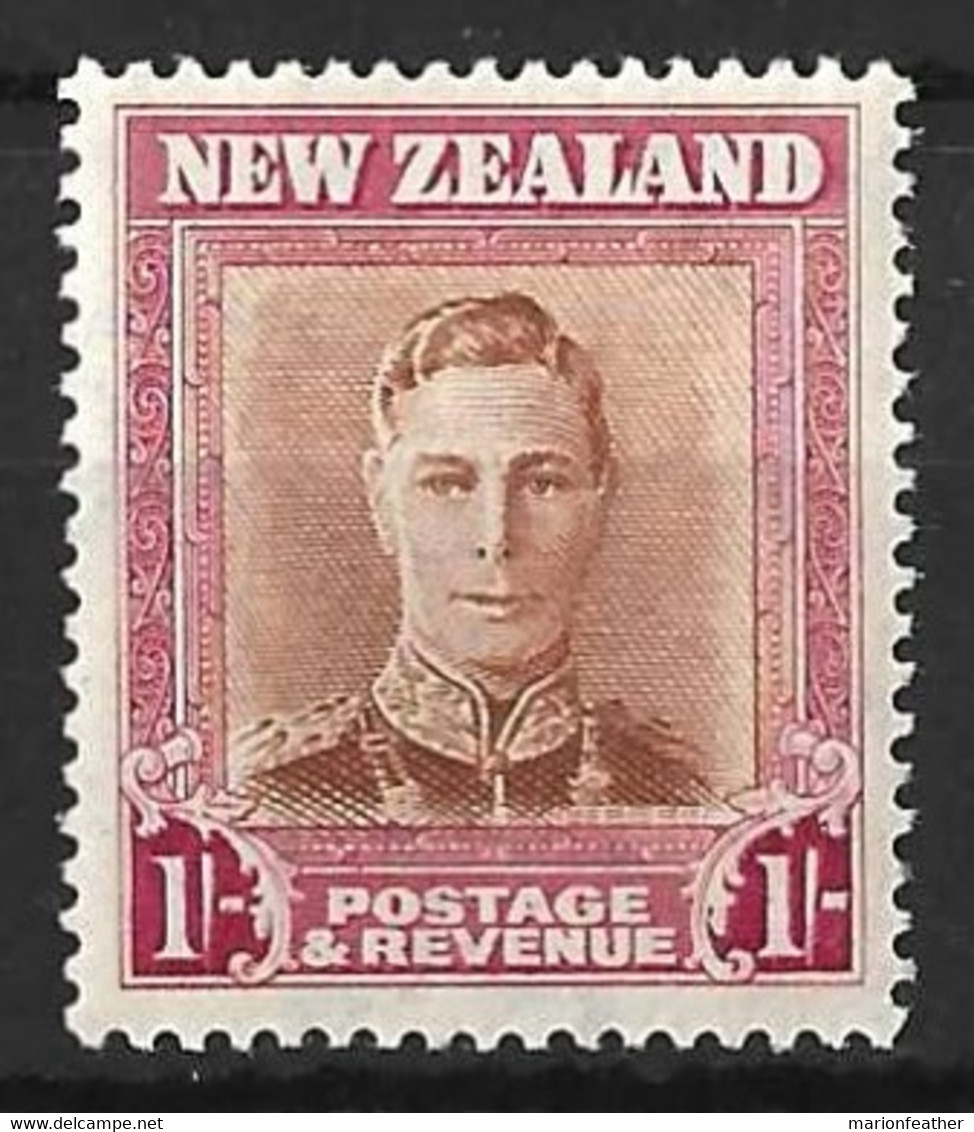 NEW ZEALAND...KING GEORGE VI..(1936-52...)...." 1947.."....1/-......PLATE 2.........MH.. - Ongebruikt