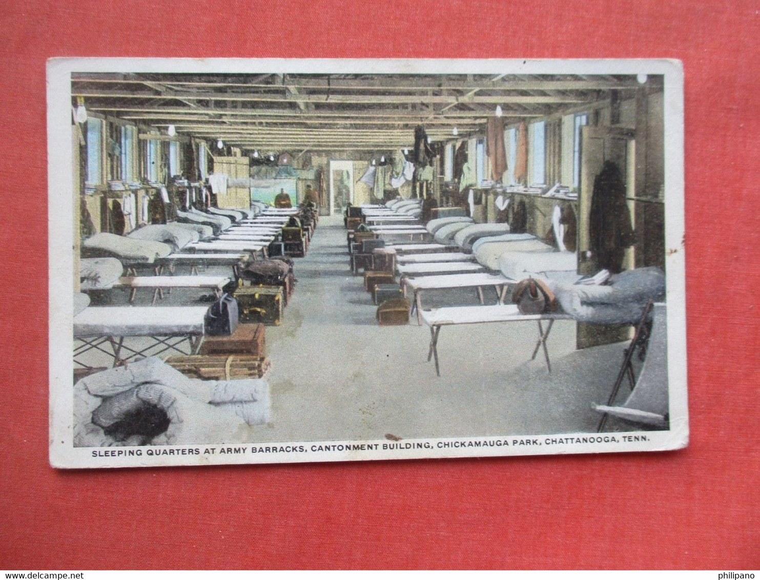 Sleeping Quarters At Arm Barracks.  Chickamauga Park.  Chattanooga  Tennessee > Chattanooga     Ref 5915 - Chattanooga