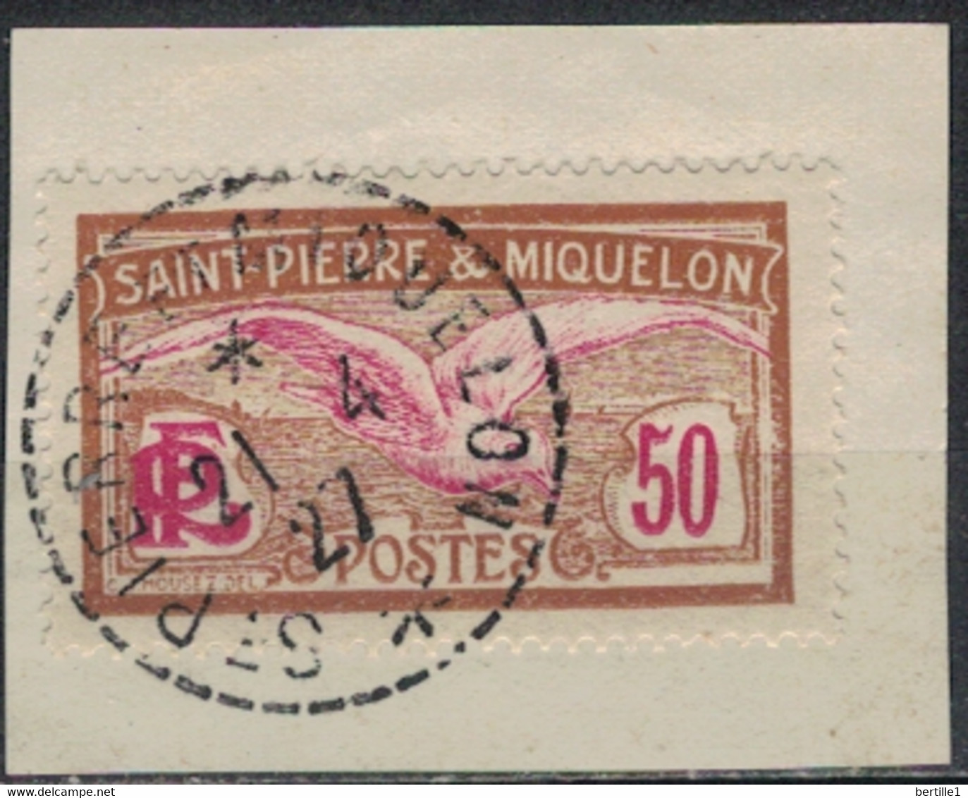 SAINT PIERRE ET MIQUELON             N°  YVERT  115 OBLITERE     ( OB    06/ 13 ) - Oblitérés