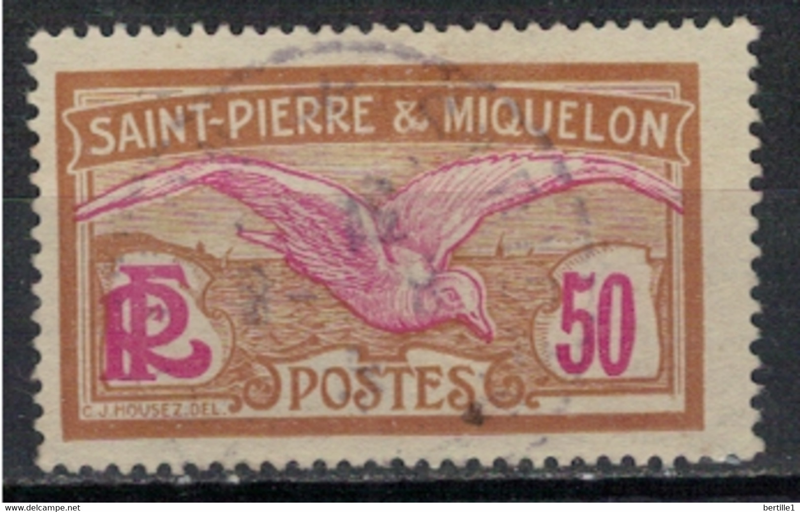 SAINT PIERRE ET MIQUELON             N°  YVERT  115 (3)   OBLITERE     ( OB    06/ 14 ) - Used Stamps