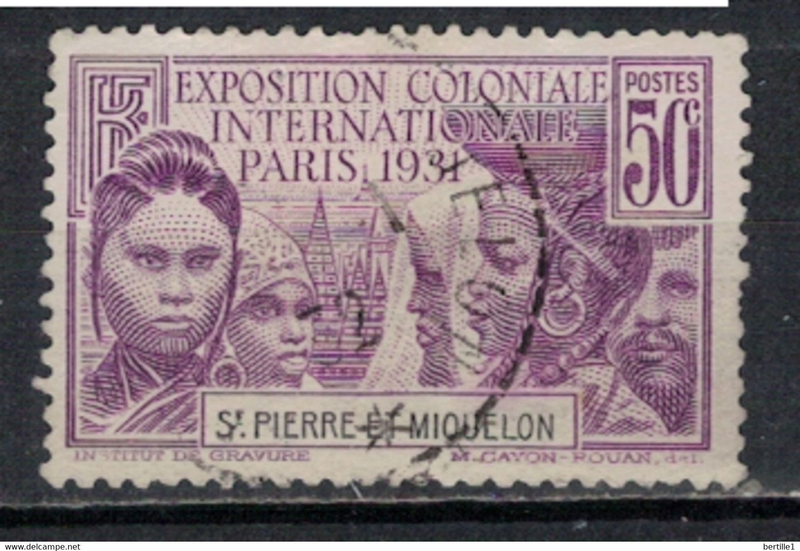 SAINT PIERRE ET MIQUELON             N°  YVERT  133 (1)   OBLITERE     ( OB    06/ 14 ) - Used Stamps