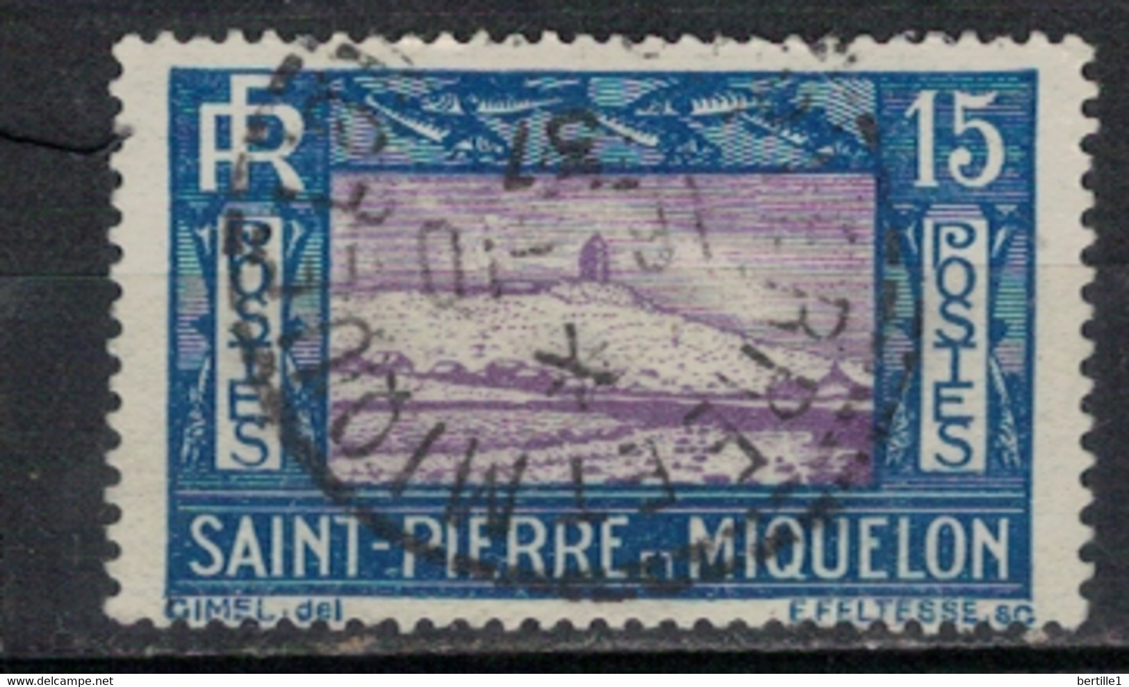 SAINT PIERRE ET MIQUELON             N°  YVERT  141   OBLITERE     ( OB    06/ 14 ) - Usados