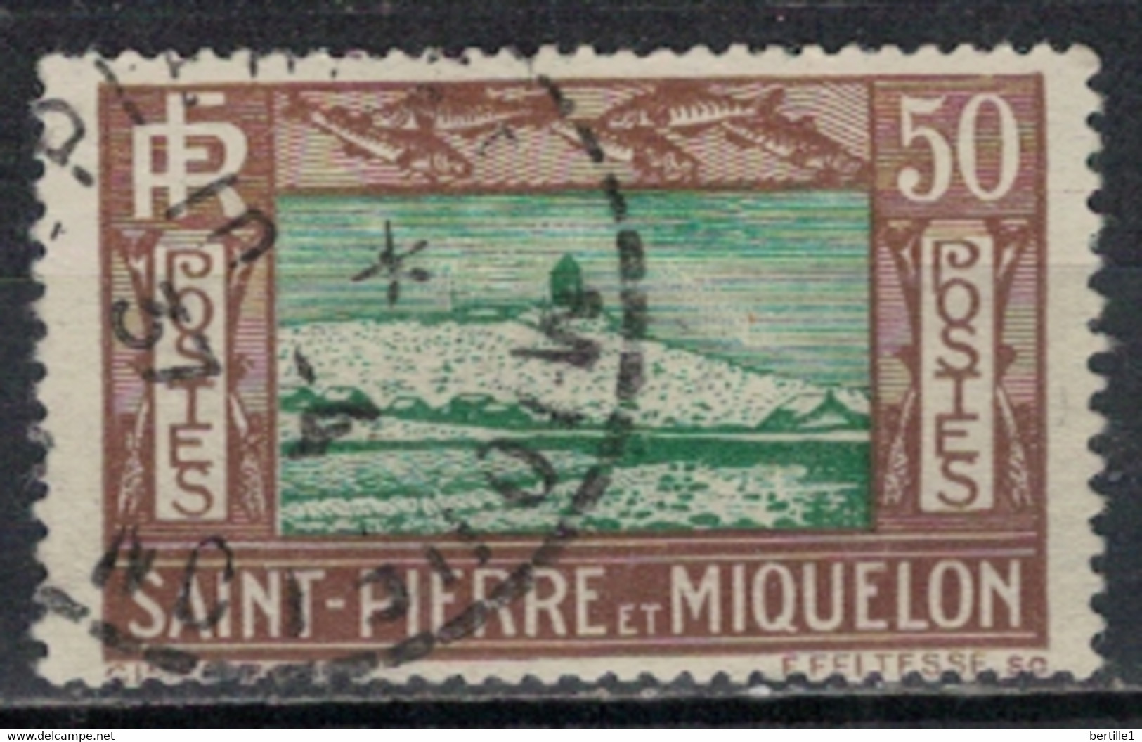 SAINT PIERRE ET MIQUELON             N°  YVERT  147  (1)  OBLITERE     ( OB    06/ 14 ) - Oblitérés