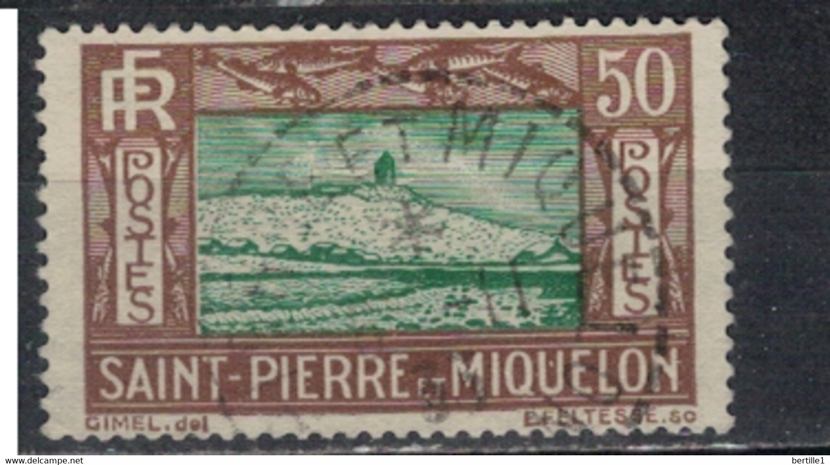 SAINT PIERRE ET MIQUELON             N°  YVERT  147  (2)  OBLITERE     ( OB    06/ 14 ) - Usados