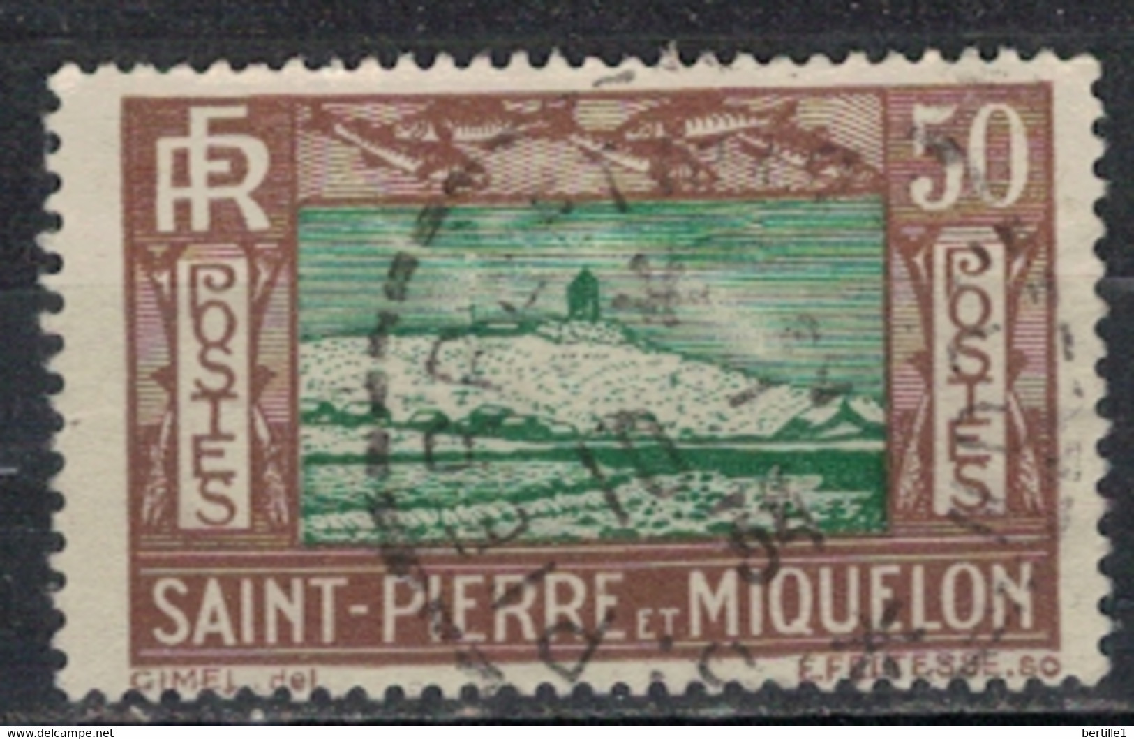 SAINT PIERRE ET MIQUELON             N°  YVERT  147  (4)  OBLITERE     ( OB    06/ 14 ) - Usados