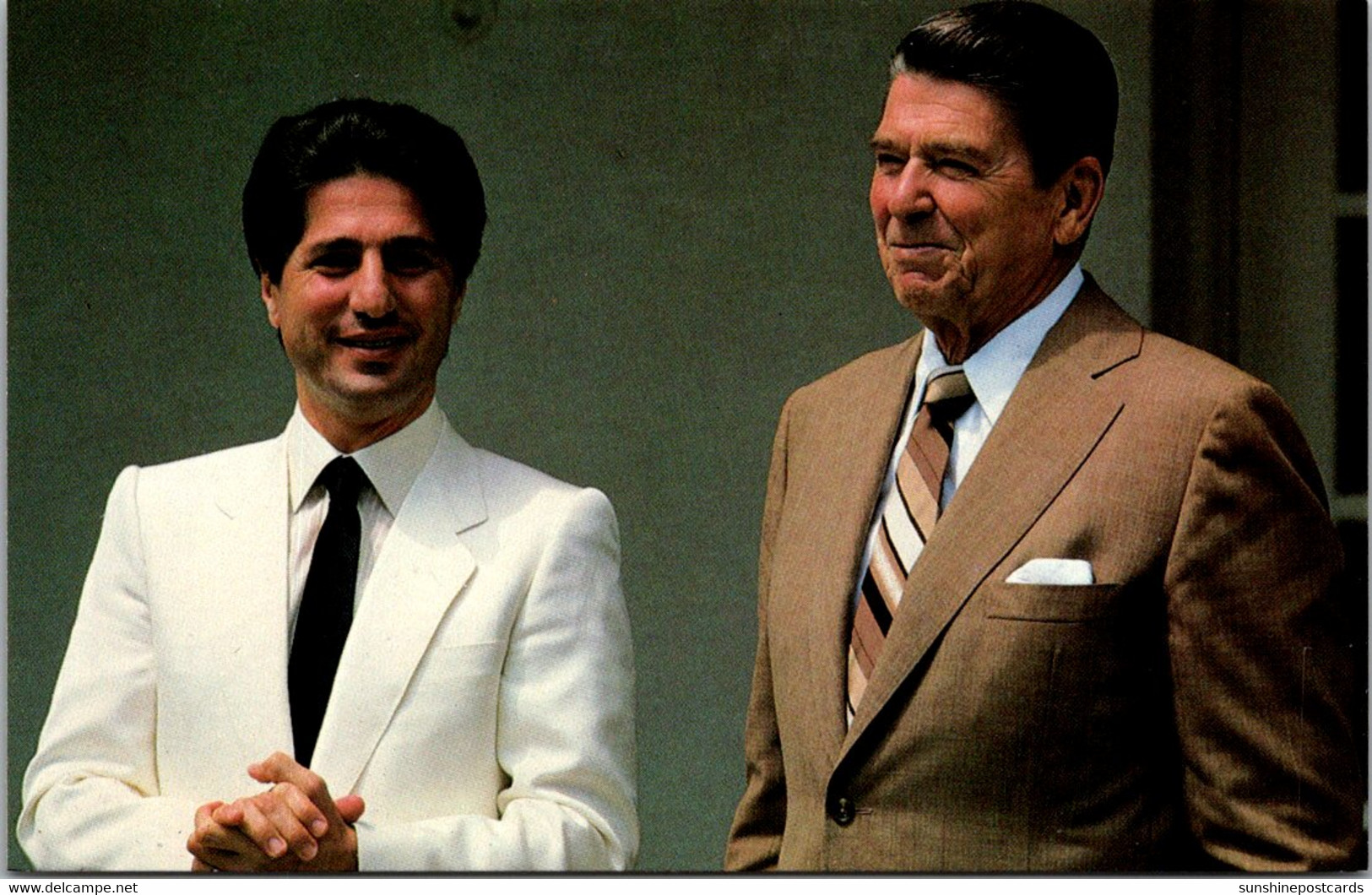 President Reagan Meeting With Lebanon President Amin Gemayel - Presidentes