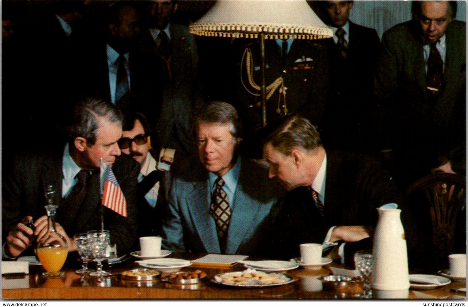 President Jimmy Carter With Cyrus Vance And Zbignlew Brzezinski - Presidentes