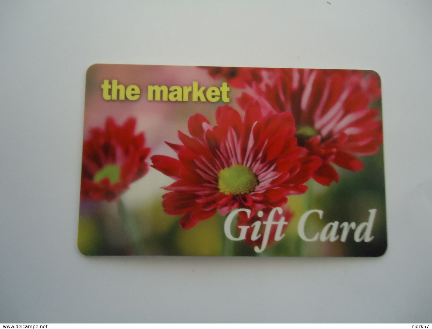 ADVERTISING   MAGNETIC CARDS  FLOWERS THE MARKET GIFT CARD - Pompiers