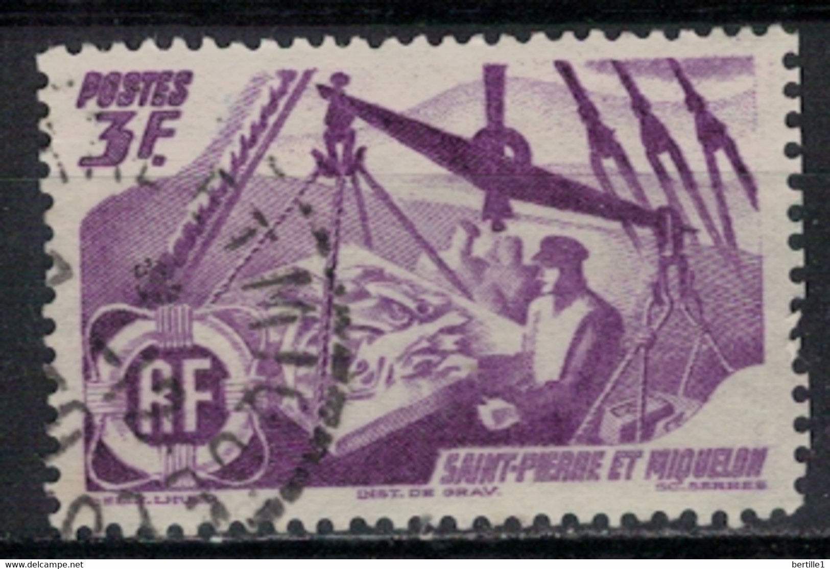 SAINT PIERRE ET MIQUELON             N°  YVERT 335 OBLITERE     ( OB    06/ 18 ) - Used Stamps