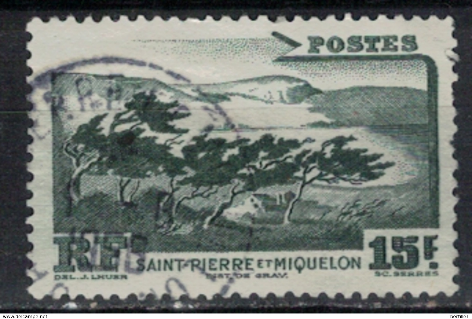 SAINT PIERRE ET MIQUELON             N°  YVERT 341 OBLITERE     ( OB    06/ 19 ) - Used Stamps