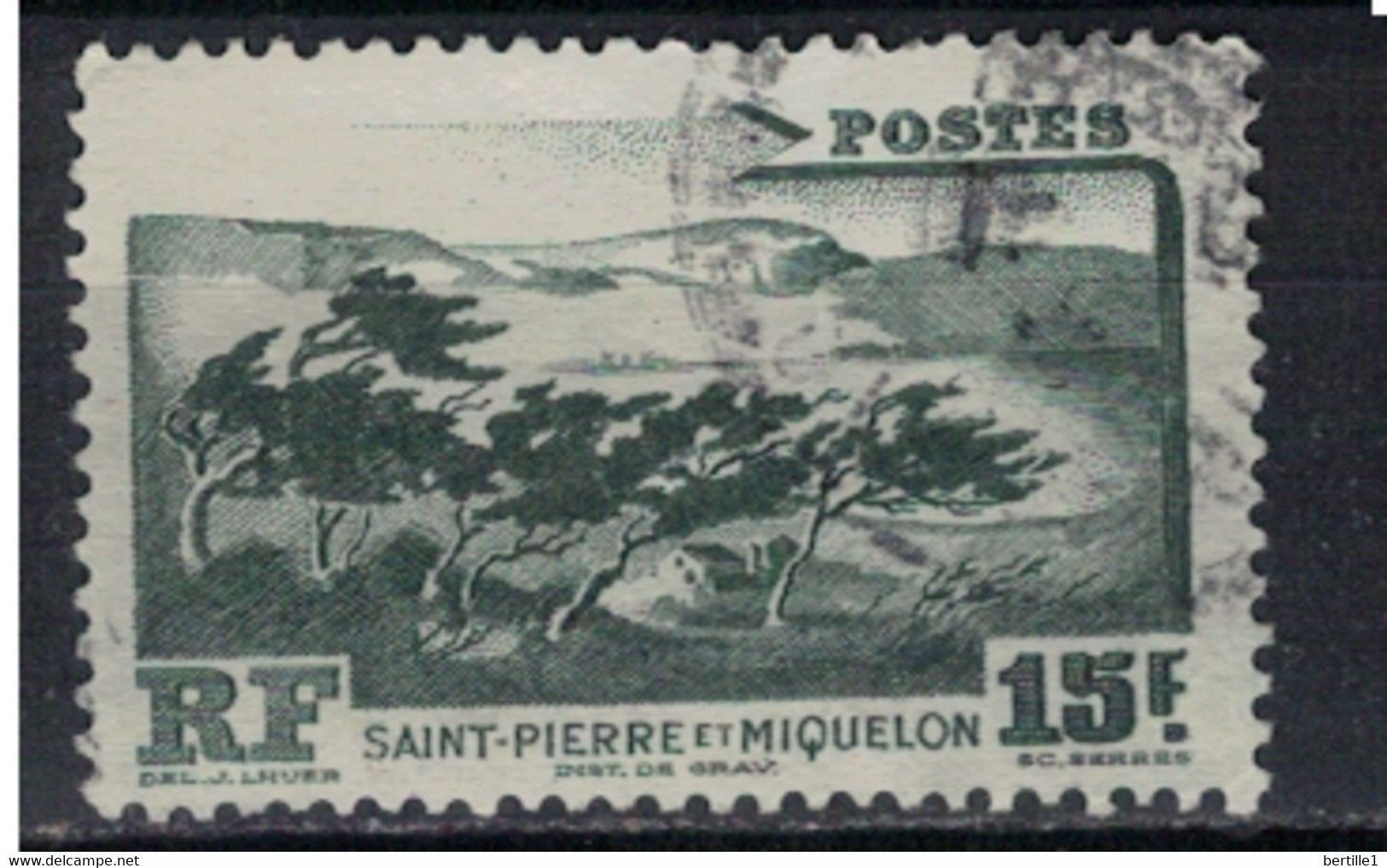 SAINT PIERRE ET MIQUELON             N°  YVERT 341 (1) OBLITERE     ( OB    06/ 19 ) - Oblitérés