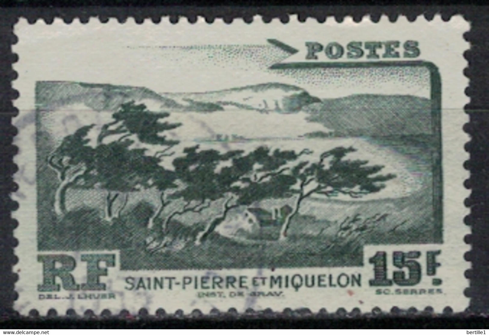 SAINT PIERRE ET MIQUELON             N°  YVERT 341 (2) OBLITERE     ( OB    06/ 19 ) - Oblitérés