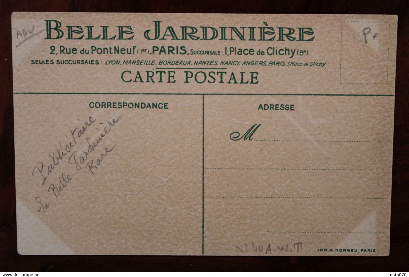 1910's Cpa Ak Souvenir De La Belle Jardinière Paris éléphant Illustrateur Enfants Cirque - Publicité