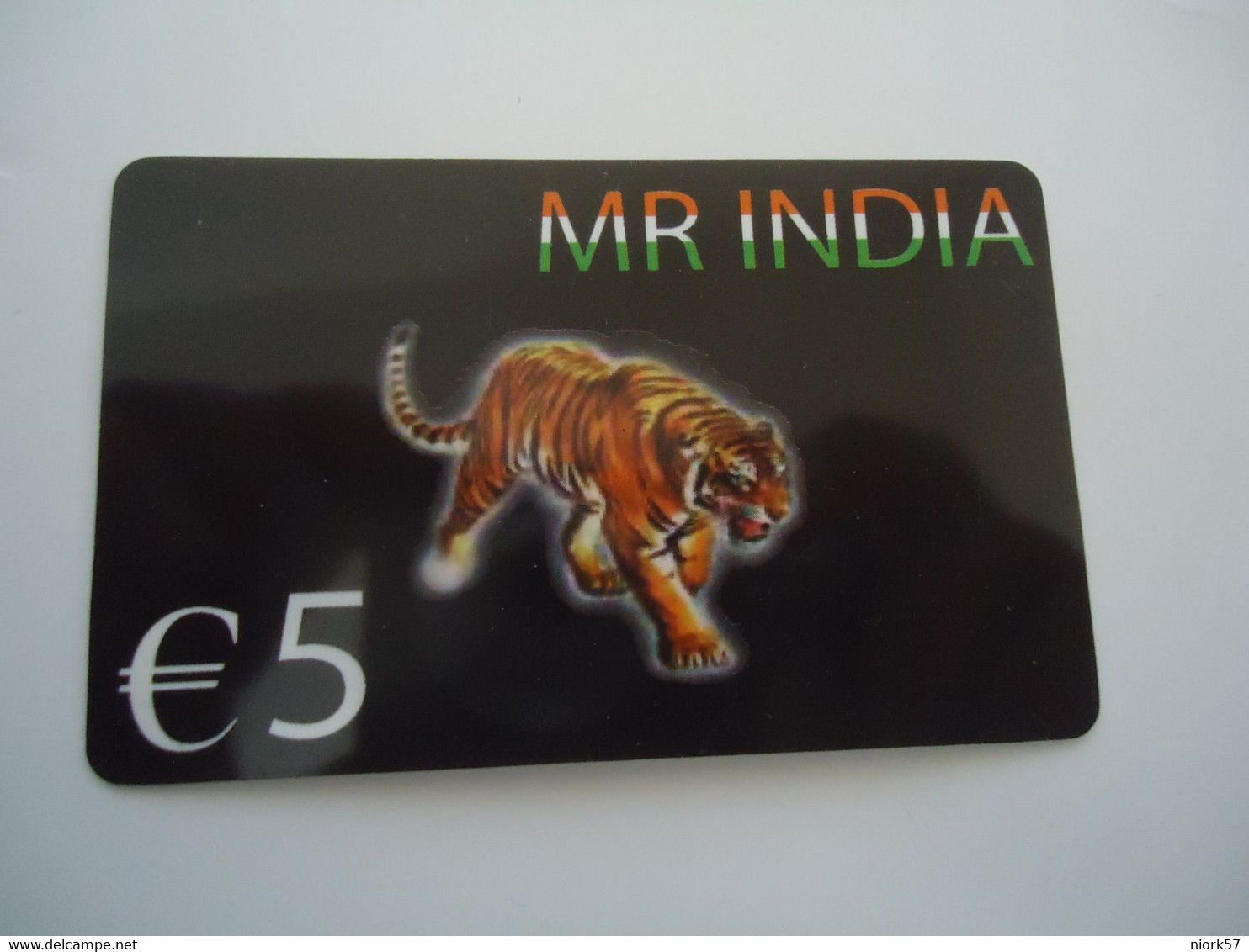 GREECE USED PREPAID CARDS  TIGER  MR INDIA - Jungle