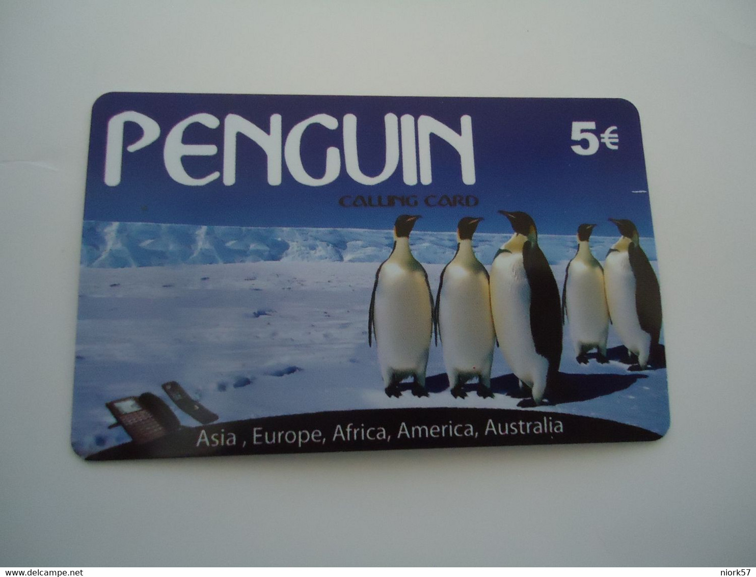 GREECE USED PREPAID CARDS   BIRD BIRDS PINGUINS - Pinguine