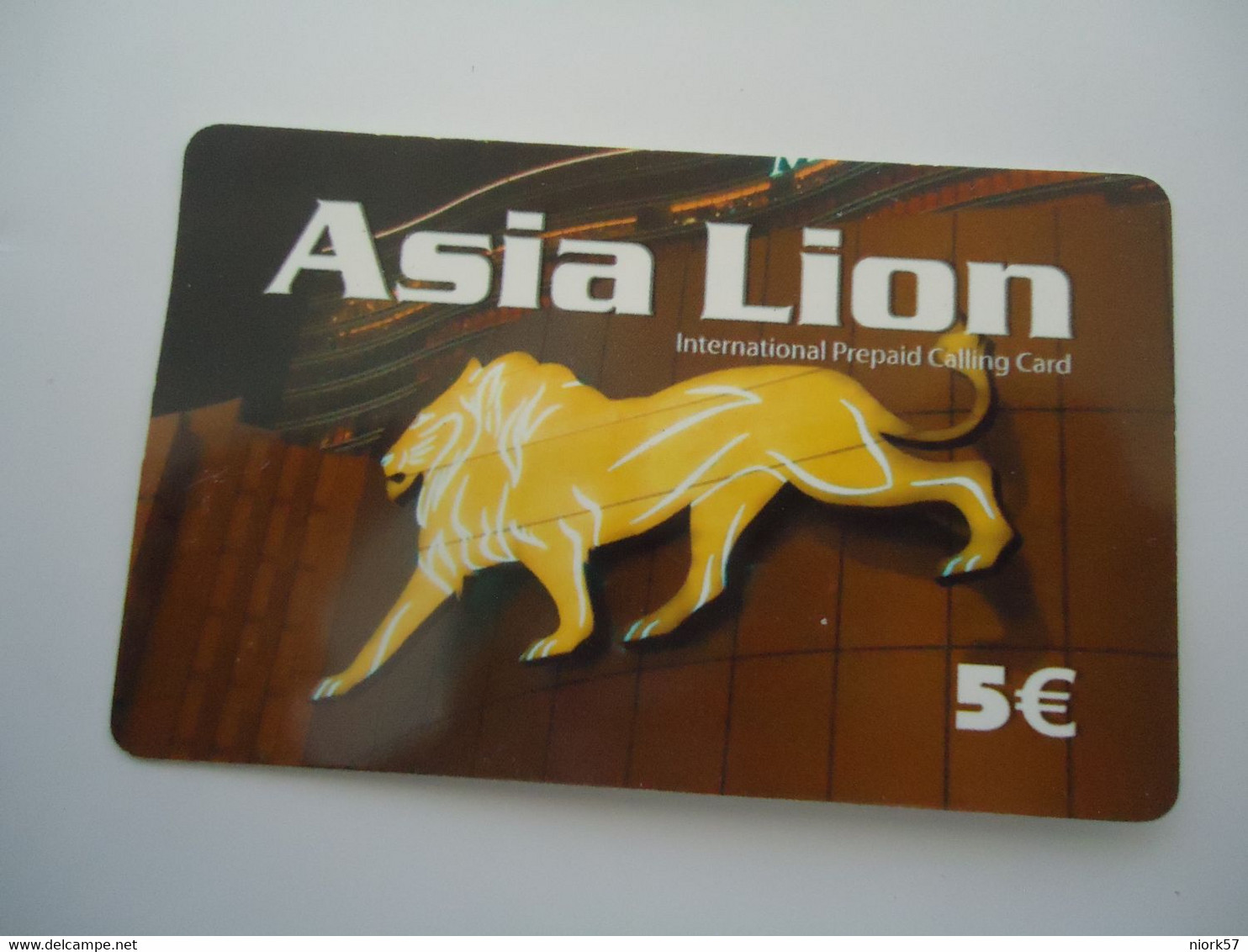 GREECE USED PREPAID CARDS  LIONS ASIA - Oerwoud