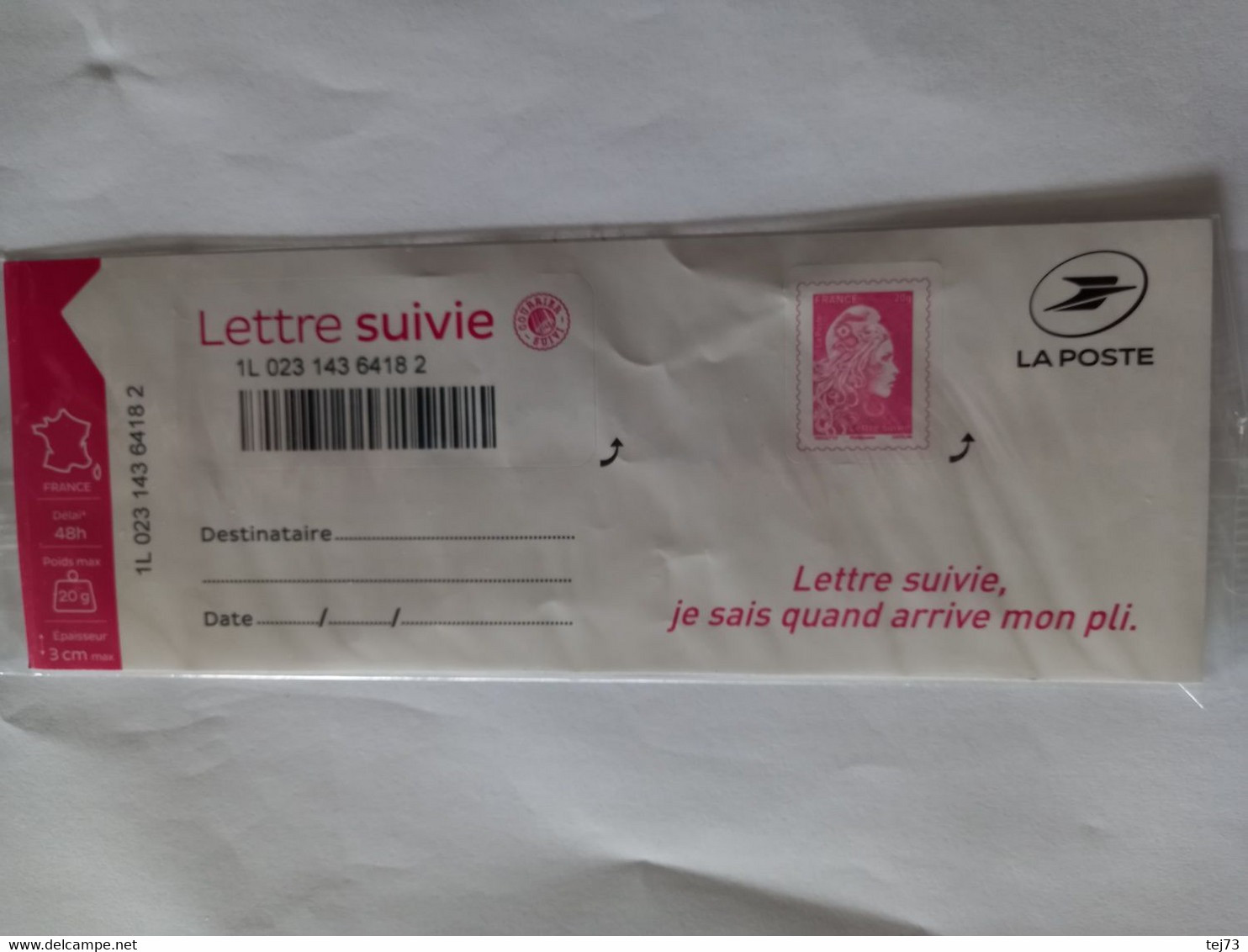 1 TP LETTRE SUIV I** - Neufs