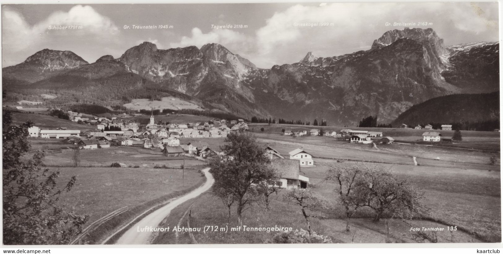 Luftkurort Abtenau (712 M) Mit Tennengebirge - (Salzburg, Österreich/Austria) - (Fotoscope-Karte  21 Cm X 10.5 Cm) - Abtenau