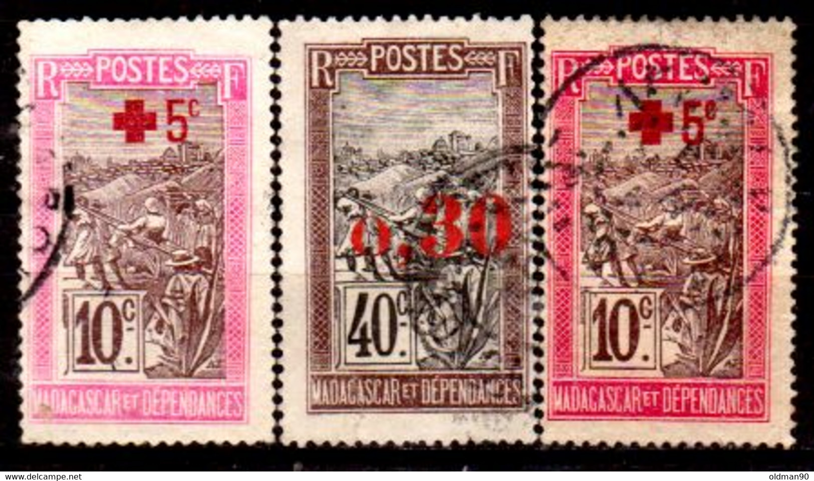 Madagascar -21- POST STAMPS, Issued By 1915-1921 - Quality In Your Opinion. - Autres & Non Classés