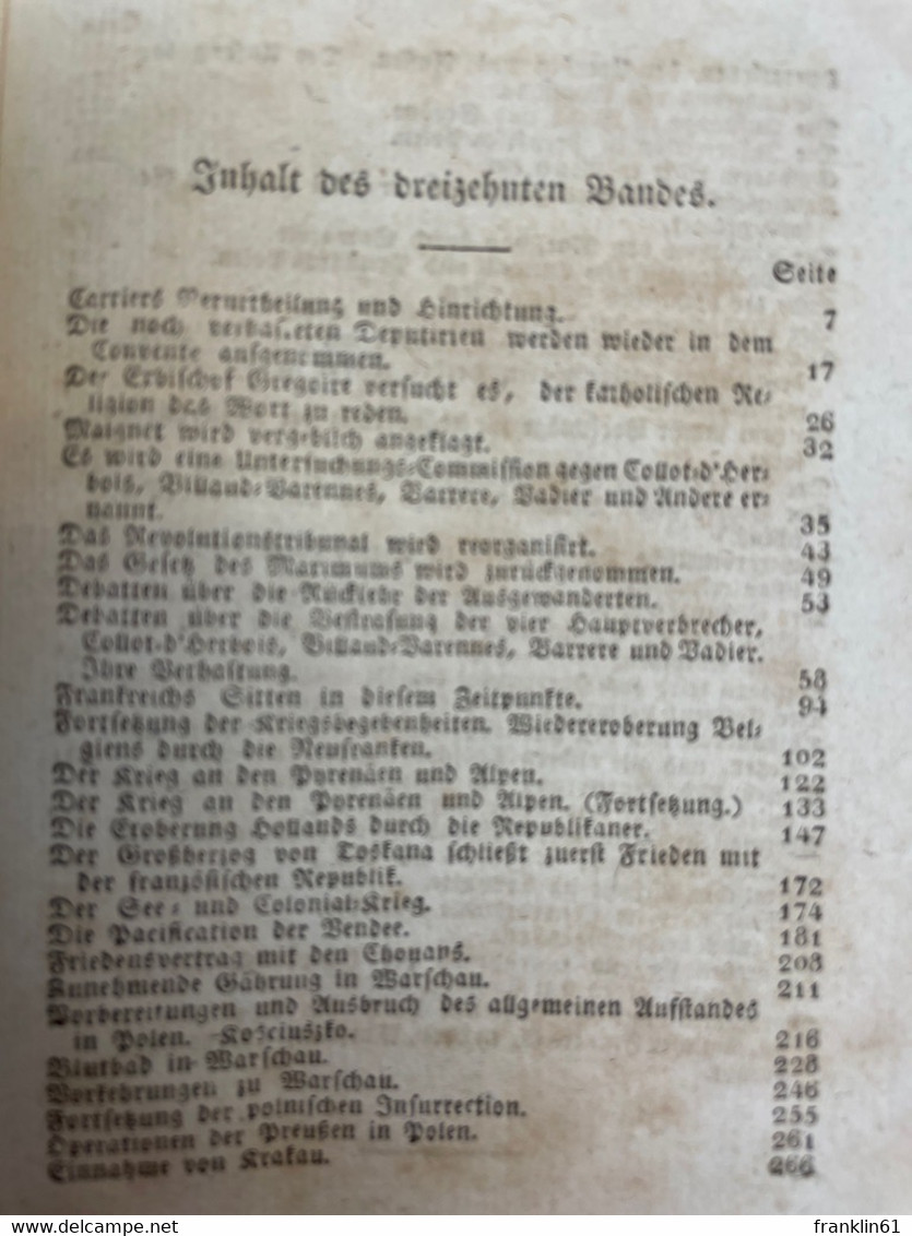 Die Geschichte Unserer Zeit...13. Band., 49. - 52.Heft. Die Französische Staats-Umwälzung.  3.Periode. - 4. 1789-1914