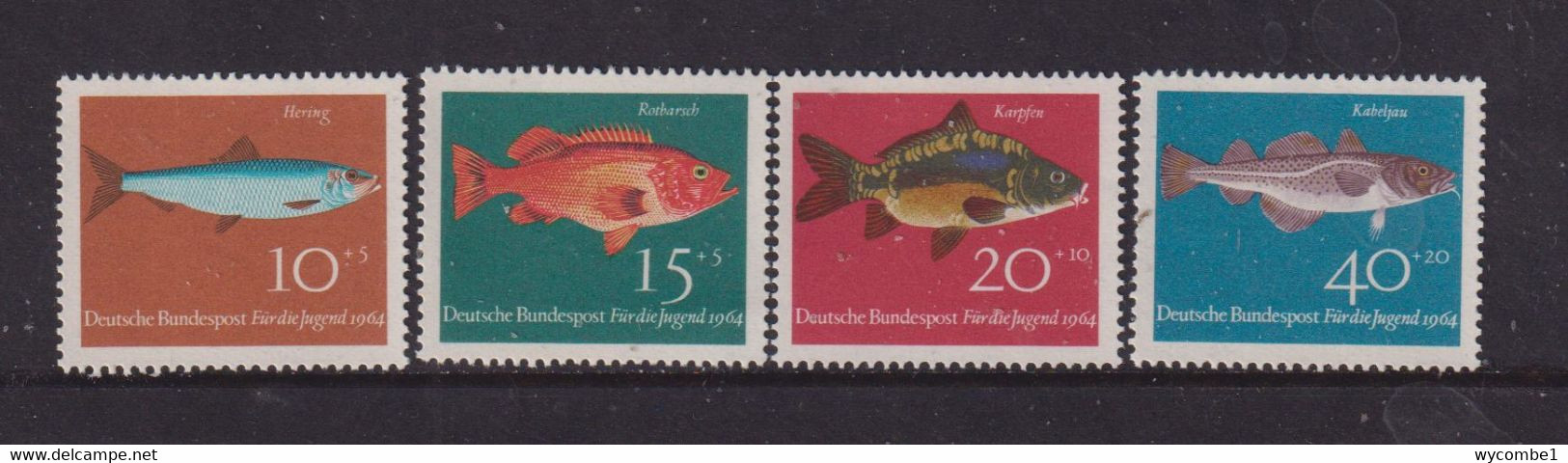 WEST GERMANY - 1964 Fish Set Never Hinged Mint - Ungebraucht