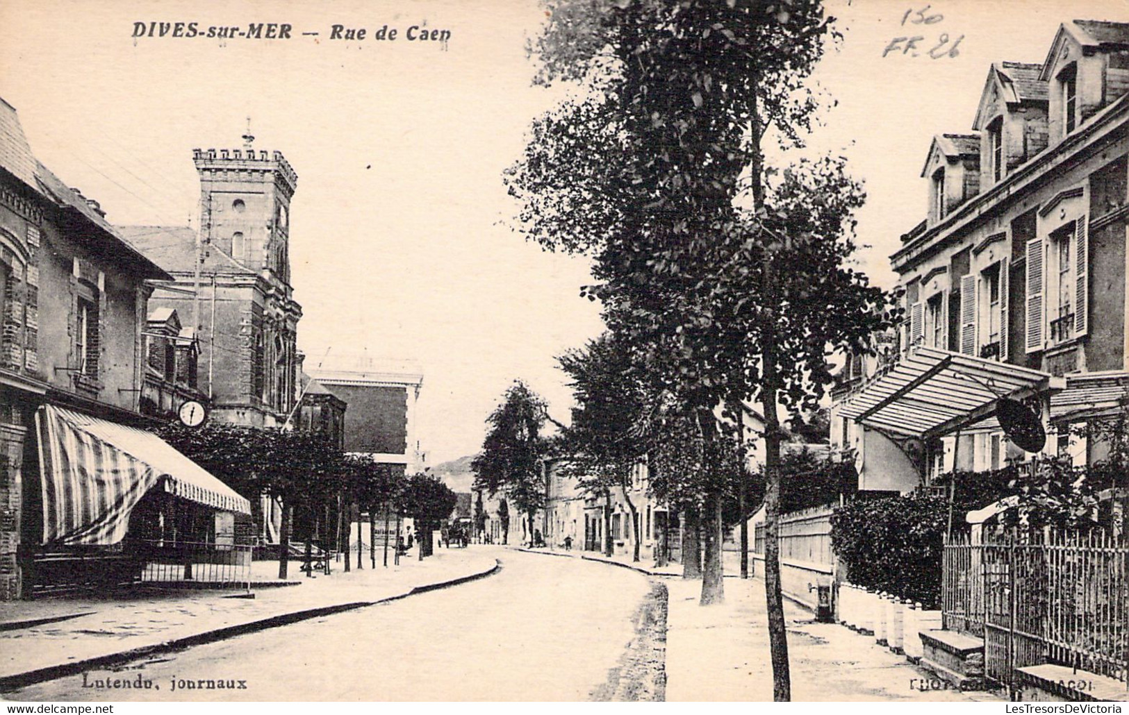 14 - DIVES SUR MER - Rue De Caen - Lutendu - Carte Postale Ancienne - Dives