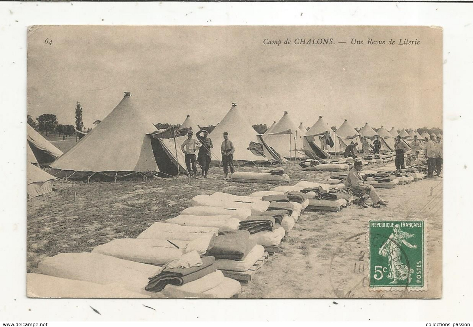 Cp,  Militaria,  Camp De CHALONS,  Une Revue De Literie,  Voyagée - Personaggi