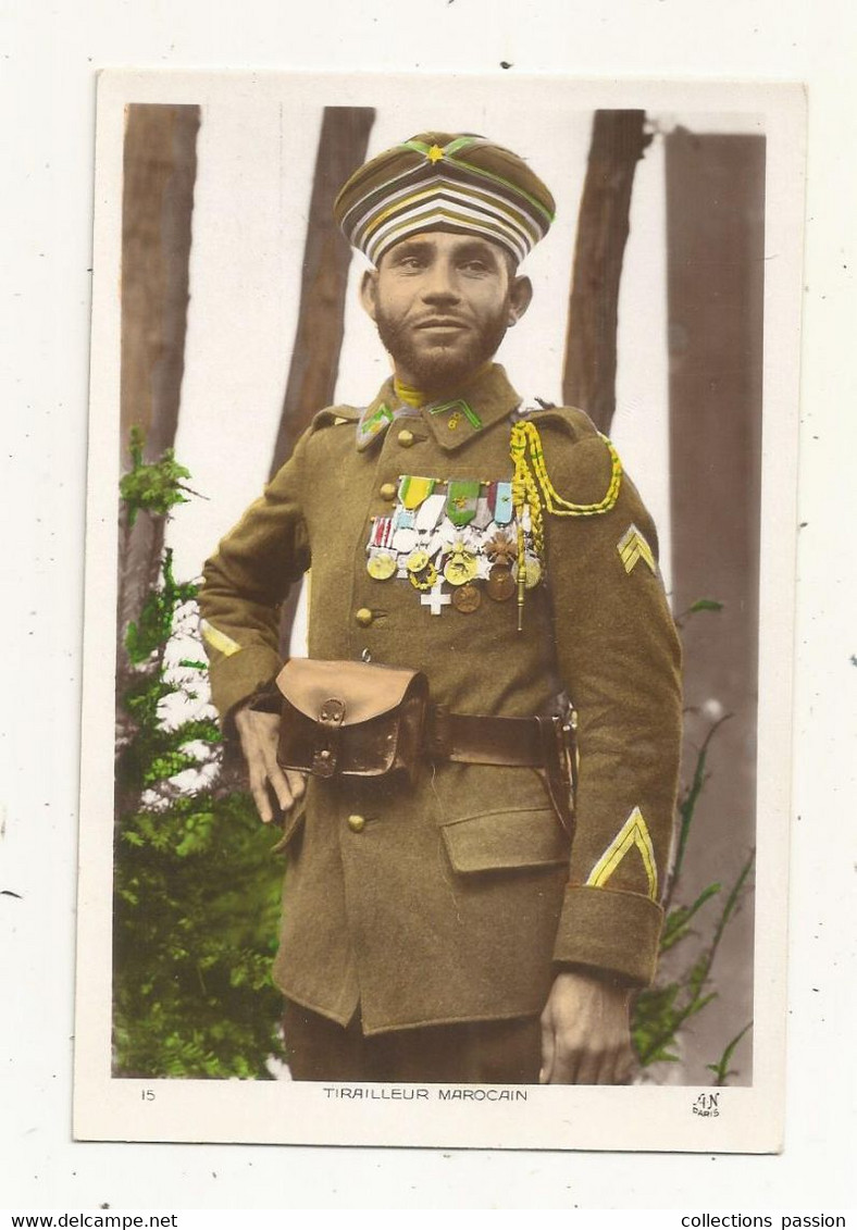 Cp, Militaria, Tirailleur Marocain, Vierge - Personaggi